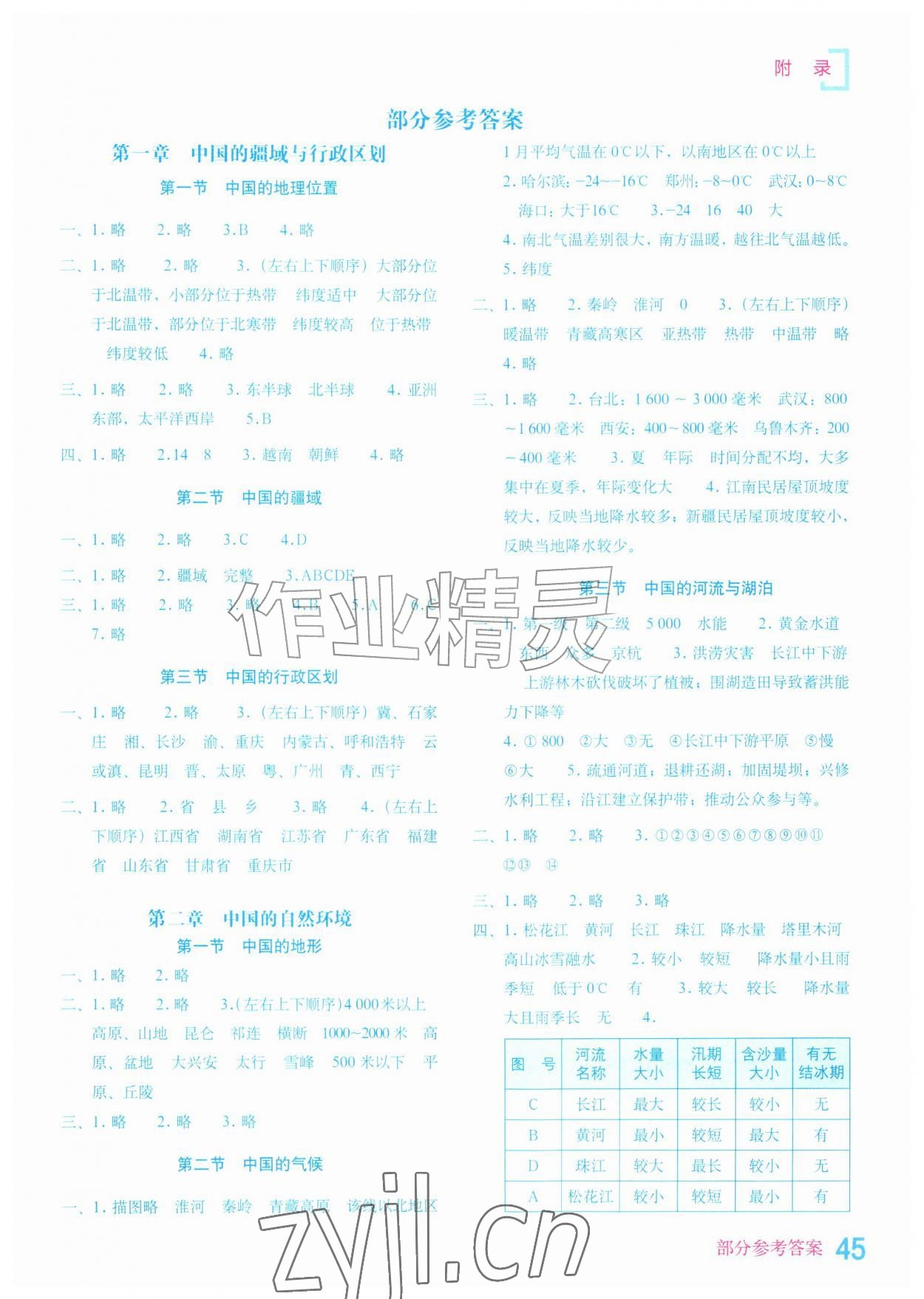 2026年填充图册湖南地图出版社八年级地理上册商务星球版安徽&nbsp;第1页