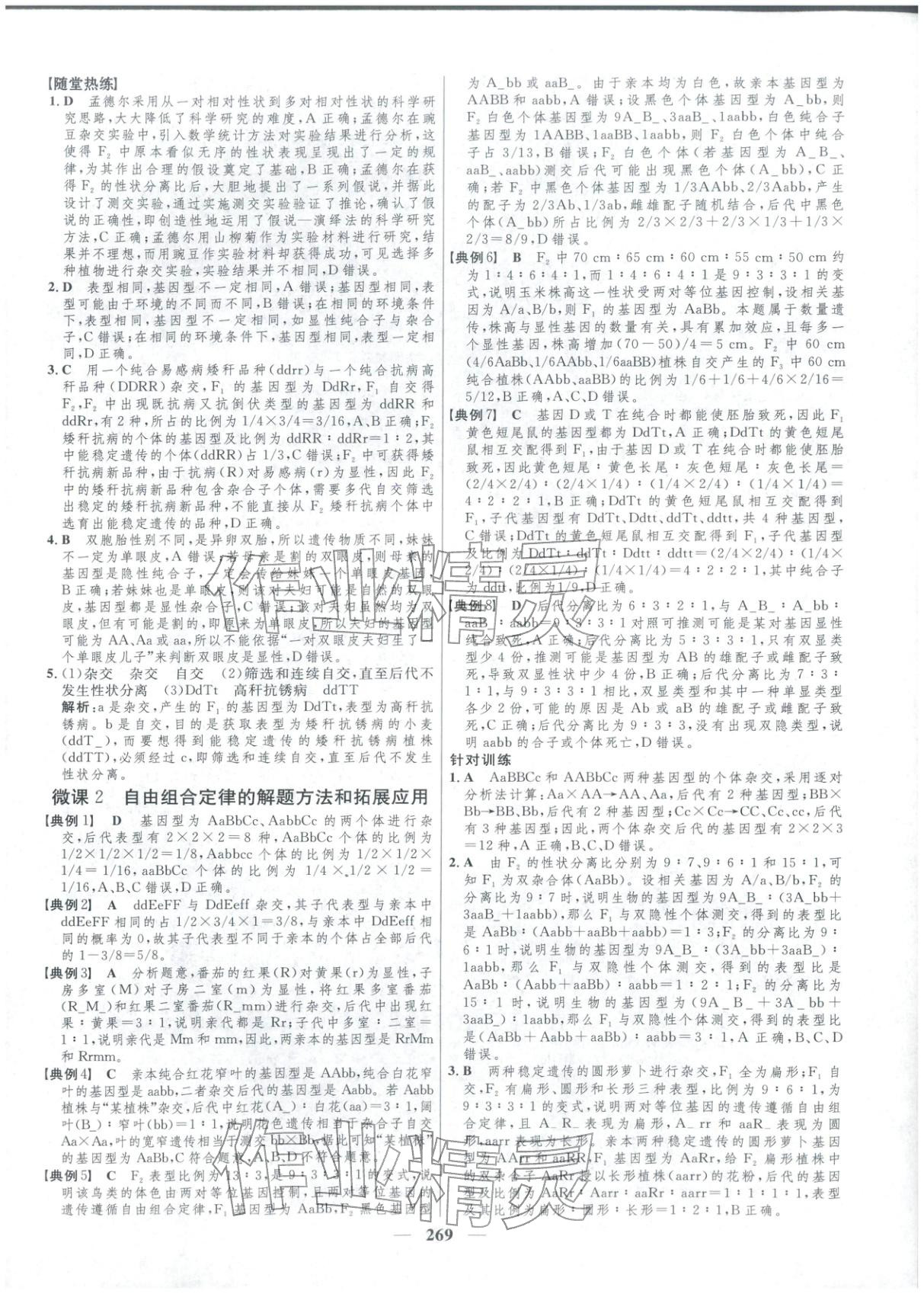 2025年三维设计高中生物必修第二册通&nbsp;第5页