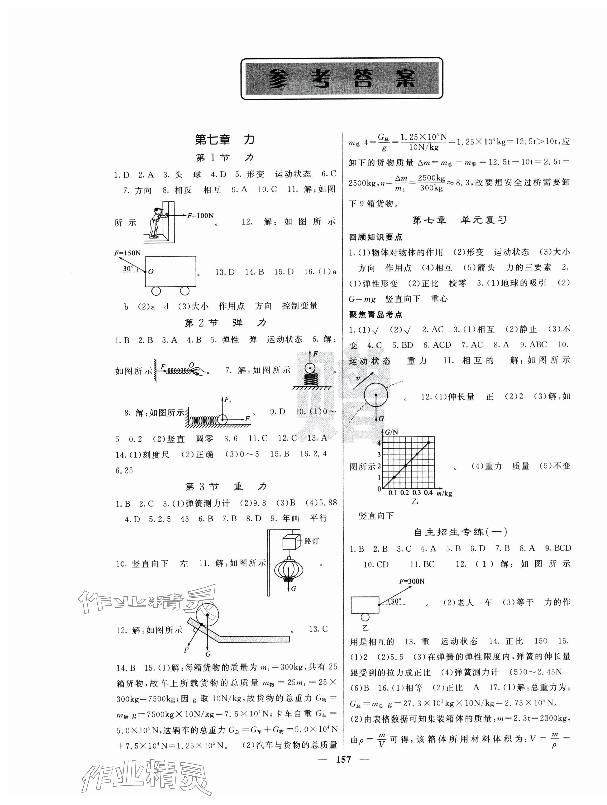 2024年名校課堂內(nèi)外八年級(jí)物理下冊(cè)人教版青島專版 第1頁(yè)