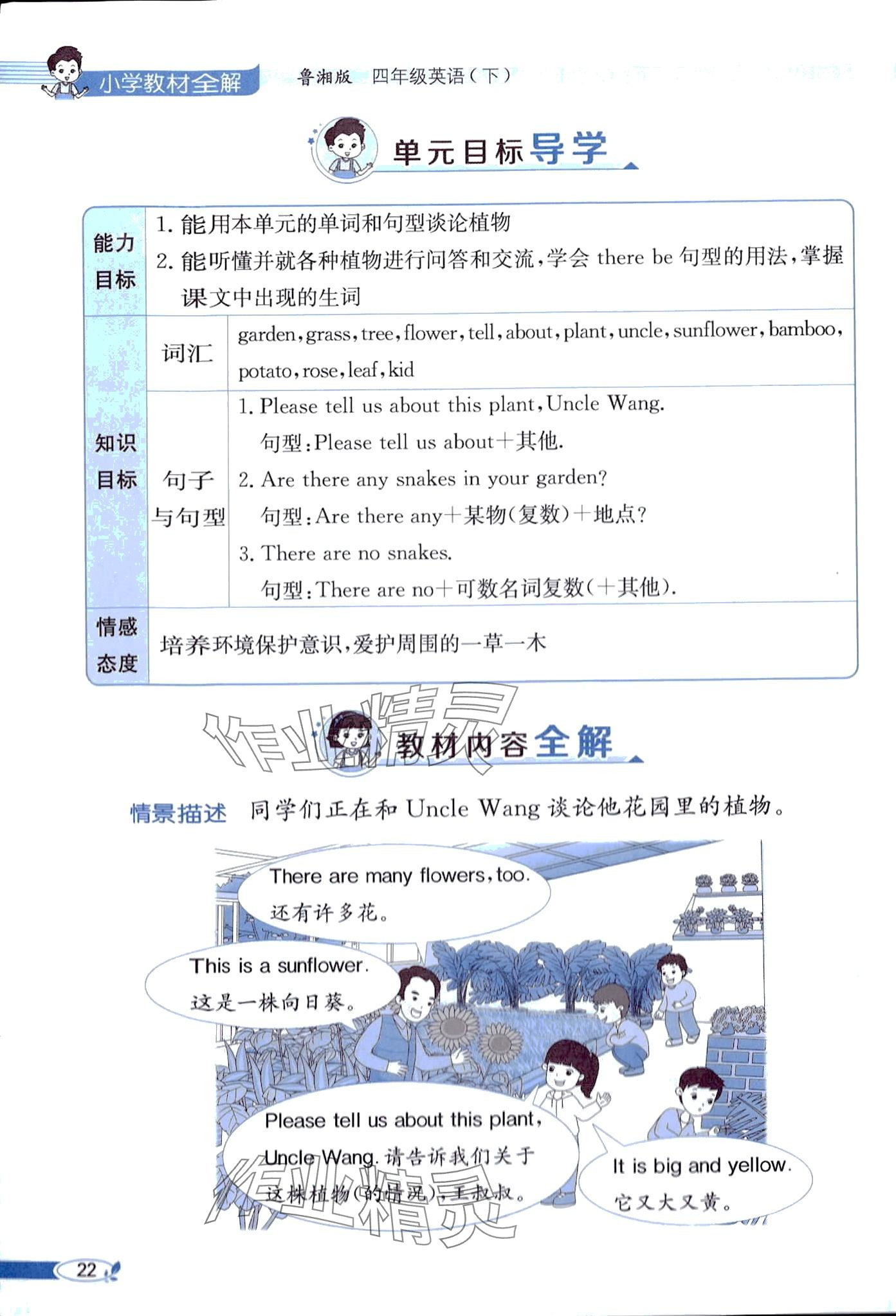2024年教材课本四年级英语下册湘鲁教版 第22页