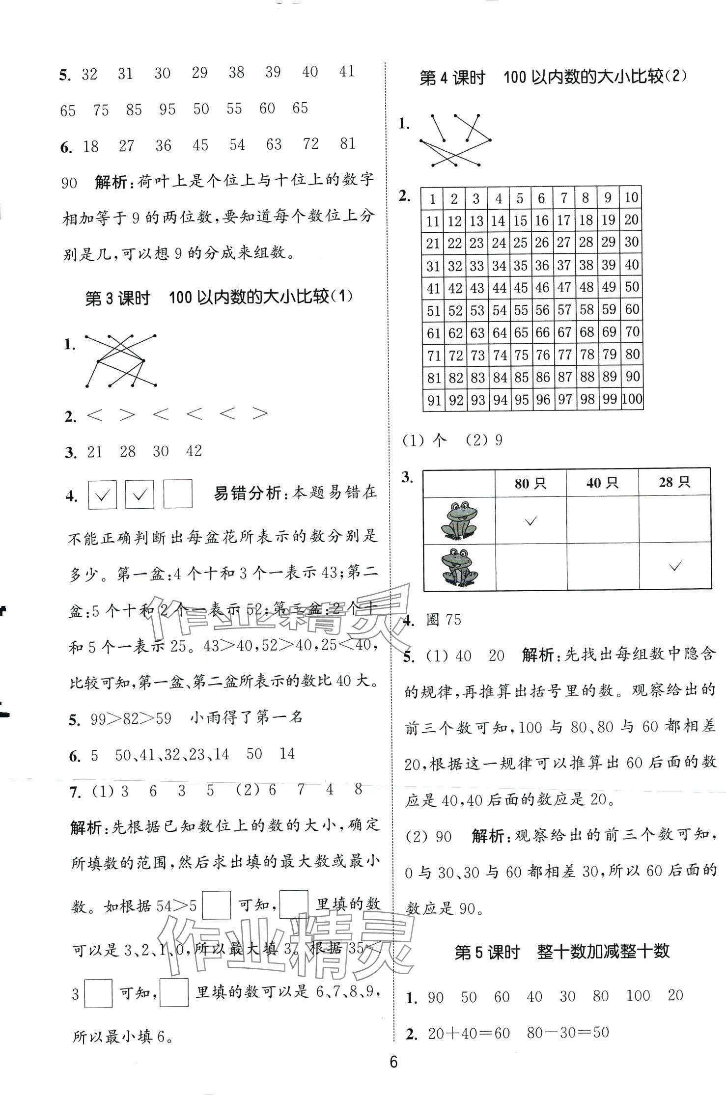 2024年通城學(xué)典課時作業(yè)本一年級數(shù)學(xué)下冊青島版 第6頁