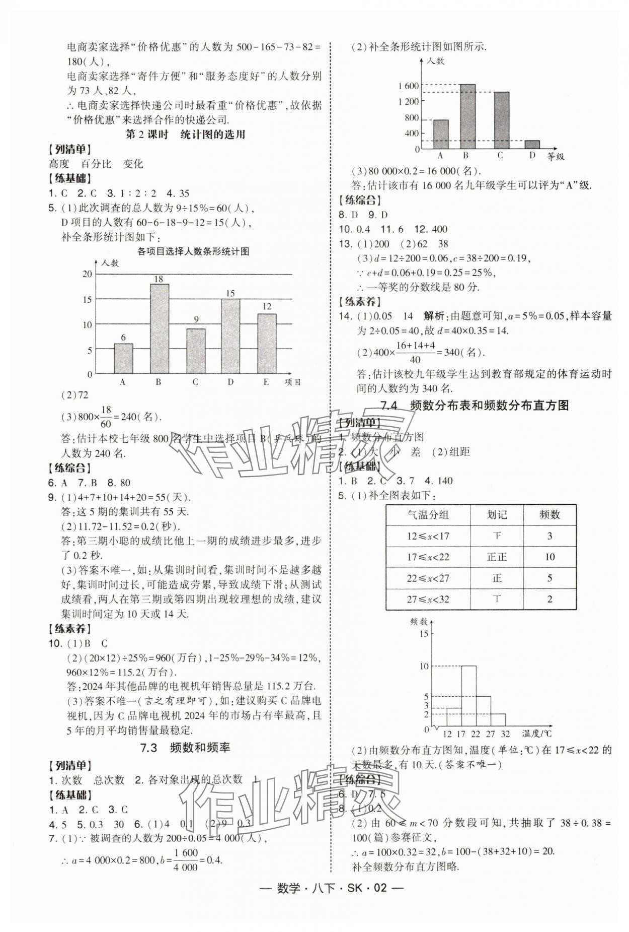 2025年經(jīng)綸學(xué)典課時(shí)作業(yè)八年級(jí)數(shù)學(xué)下冊(cè)蘇科版 參考答案第2頁(yè)