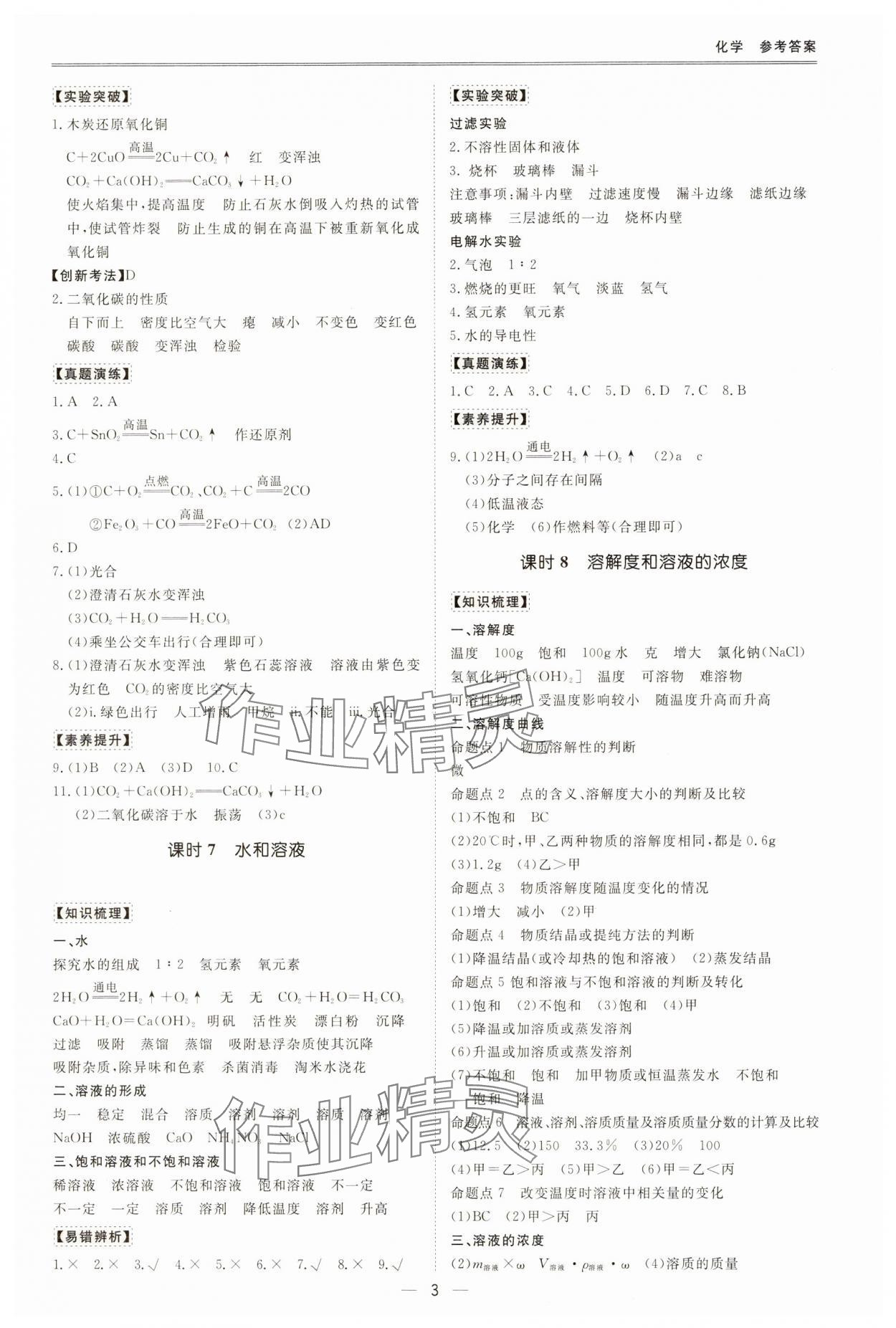 2025年新課標中考寶典化學深圳專版&nbsp;第3頁