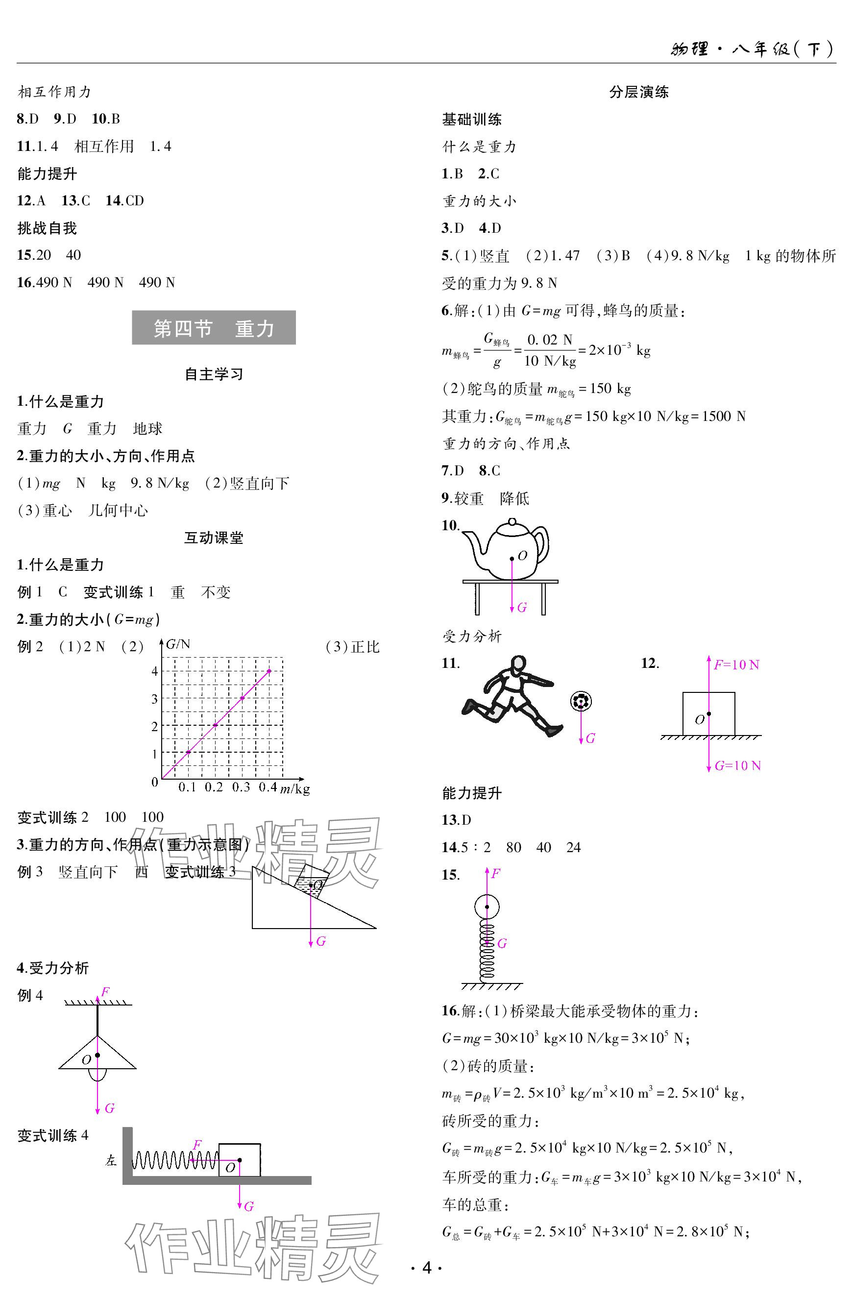 2024年理科愛好者八年級物理下冊教科版第25期 參考答案第3頁