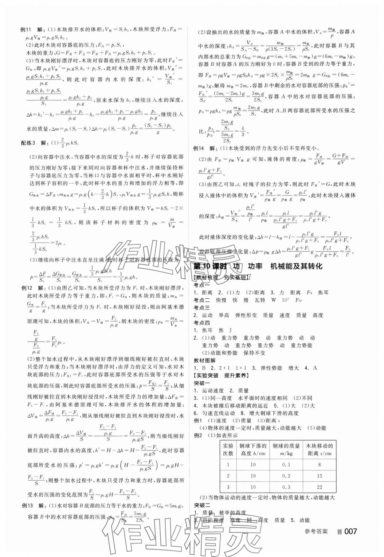 2025年全品中考復(fù)習(xí)方案物理天津?qū)０?nbsp;參考答案第6頁