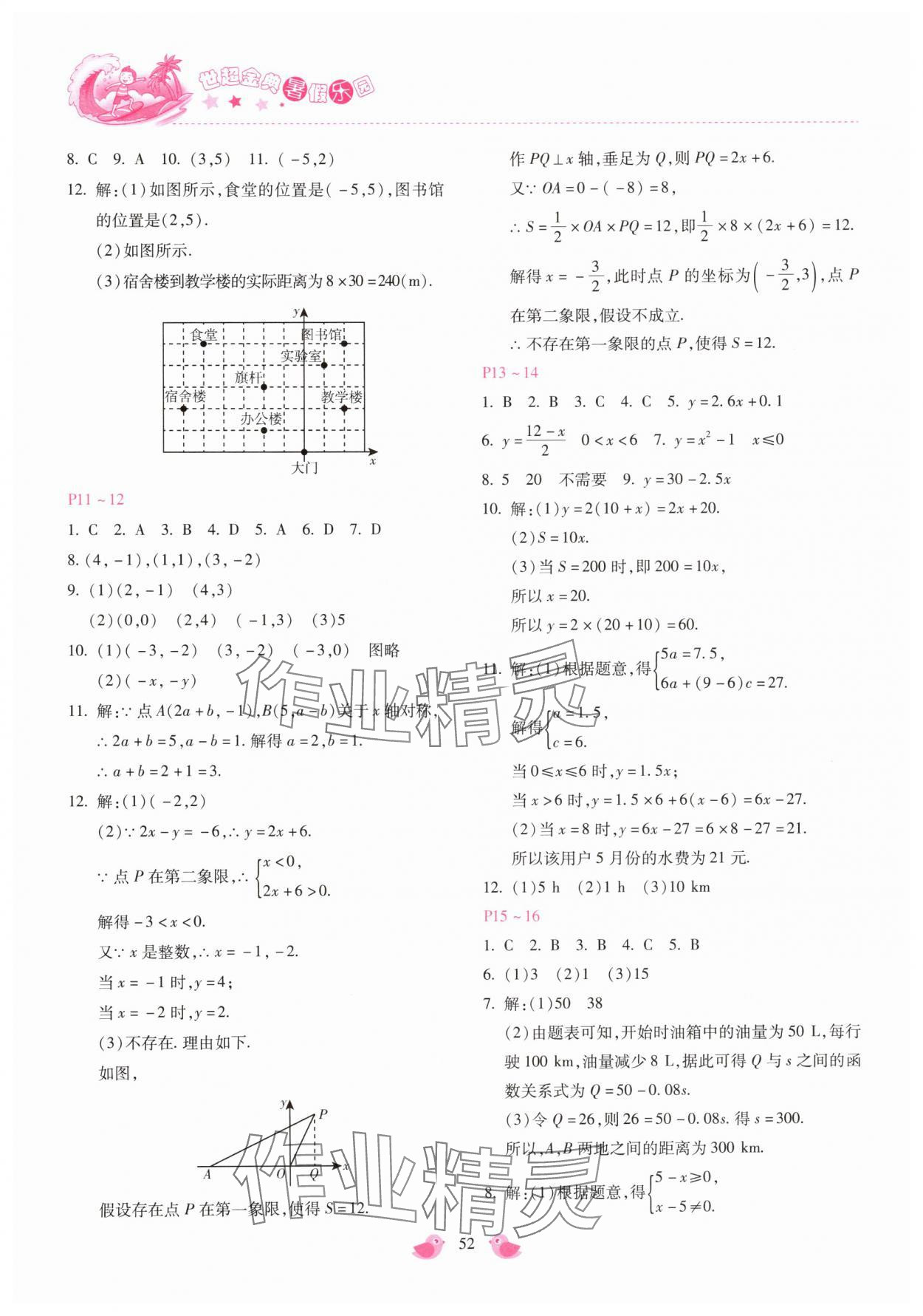2025年世超金典暑假乐园暑假八年级数学 第2页