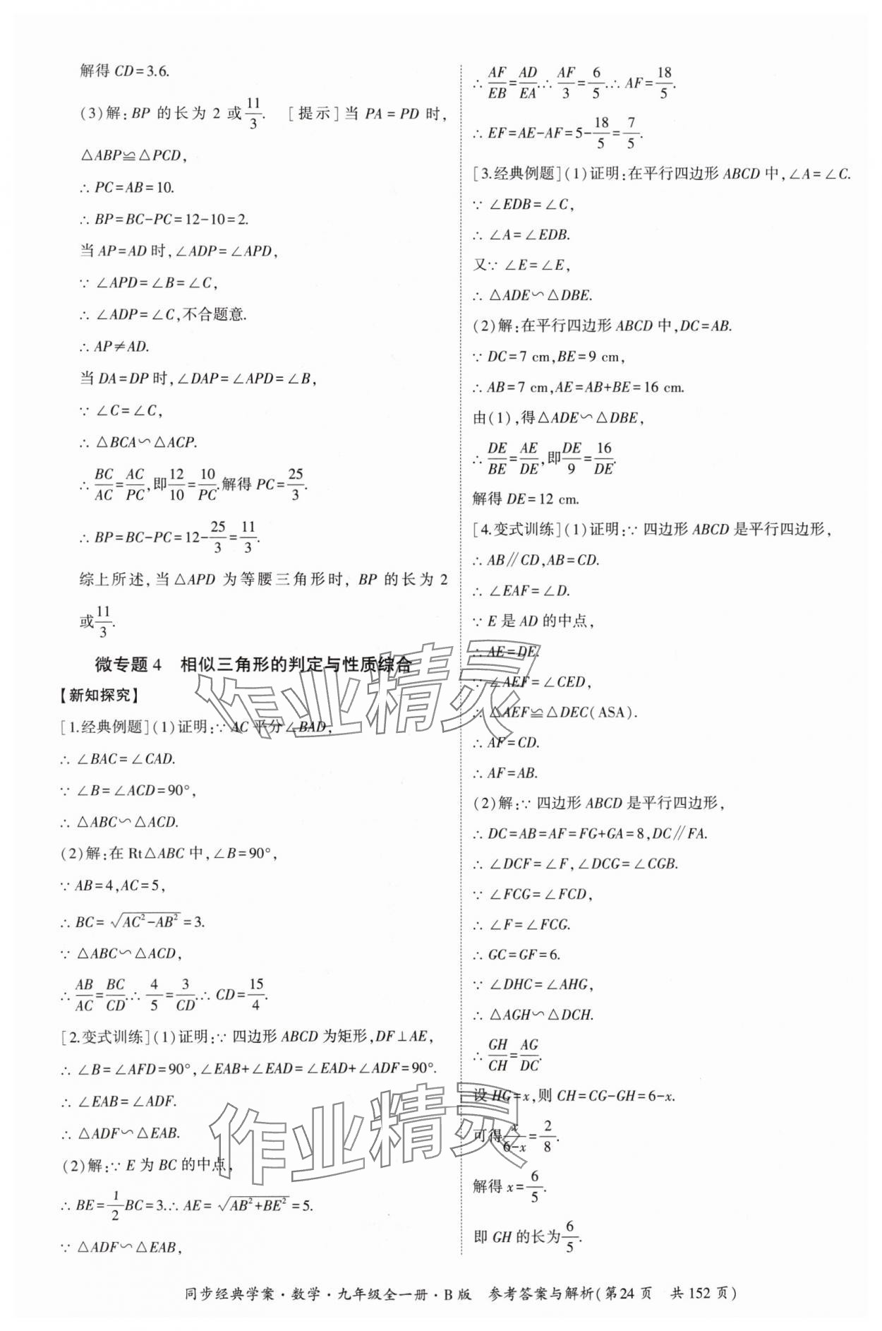 2024年同步經(jīng)典學(xué)案九年級數(shù)學(xué)全一冊北師大版 第24頁