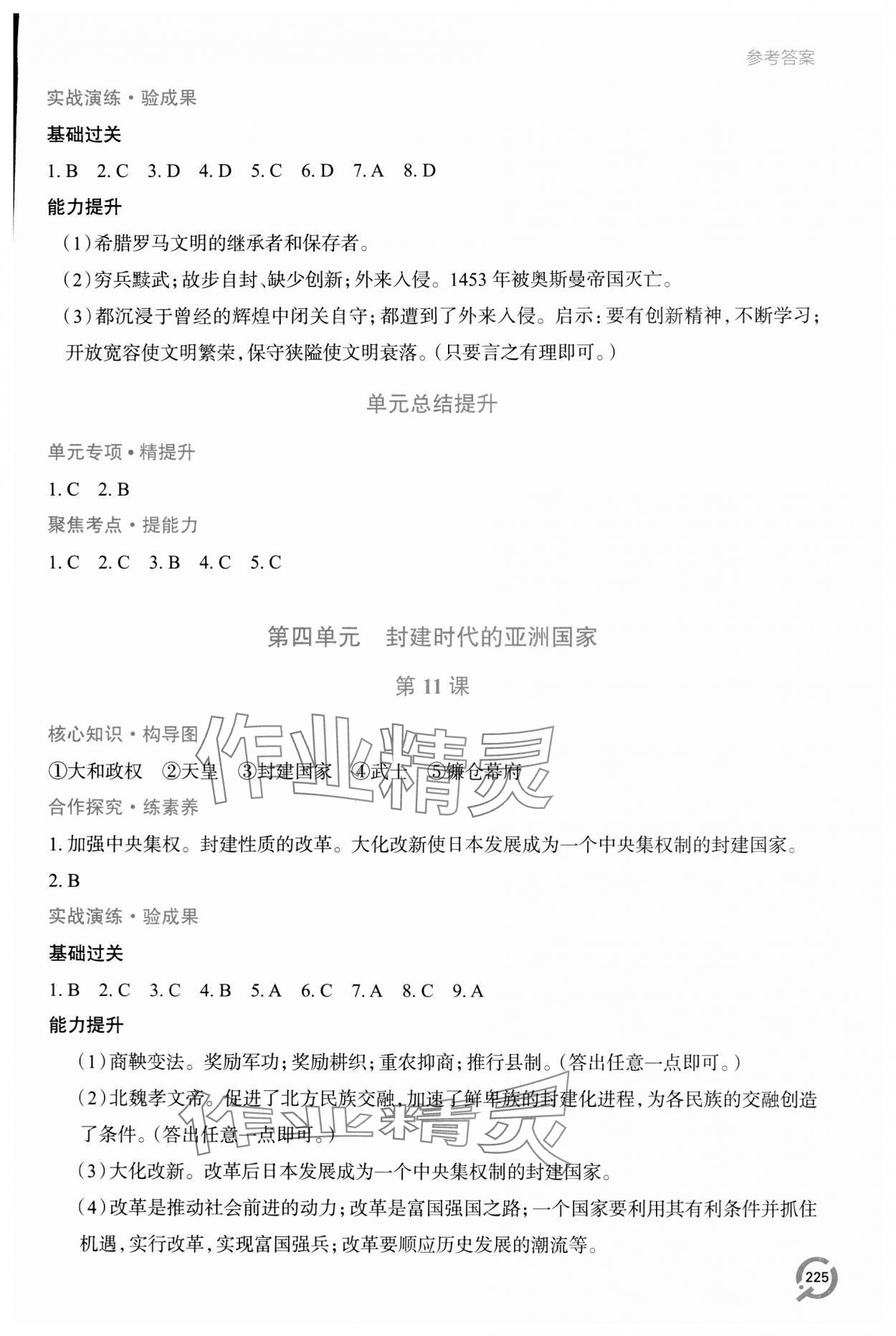 2023年新課堂學(xué)習(xí)與探究九年級歷史全一冊人教版 第7頁