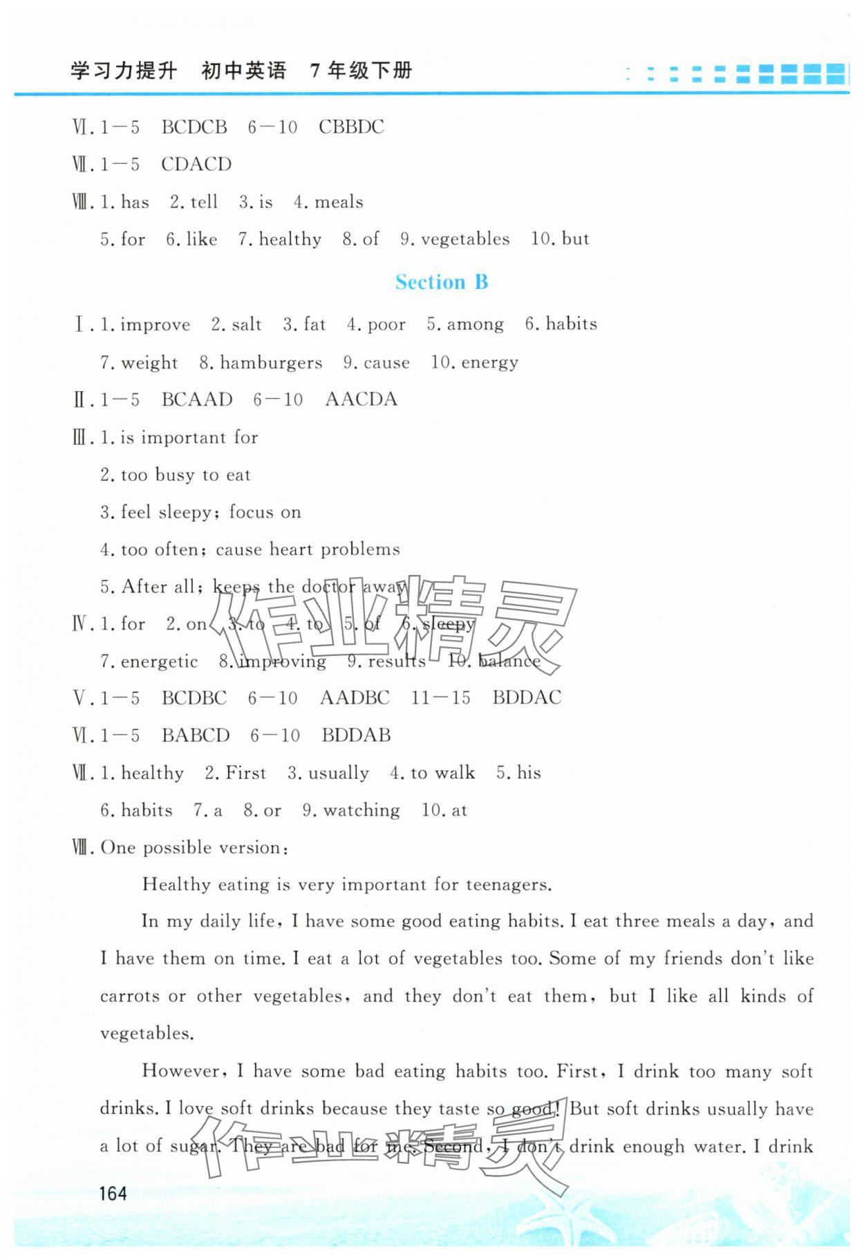 2025年學(xué)習(xí)力提升七年級(jí)英語(yǔ)下冊(cè)人教版 第6頁(yè)
