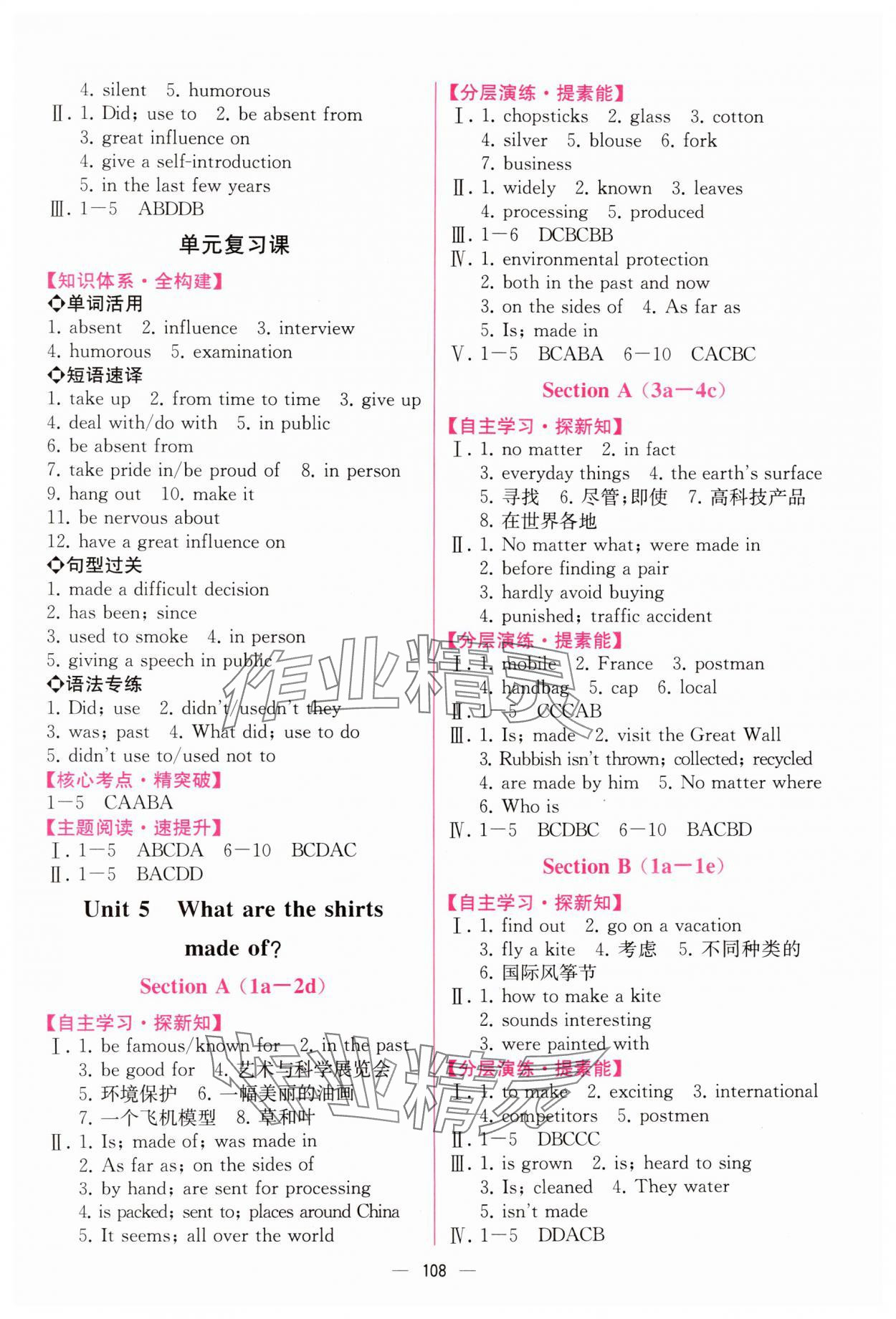 2024年同步導(dǎo)學案課時練九年級英語全一冊人教版河南專版 第6頁