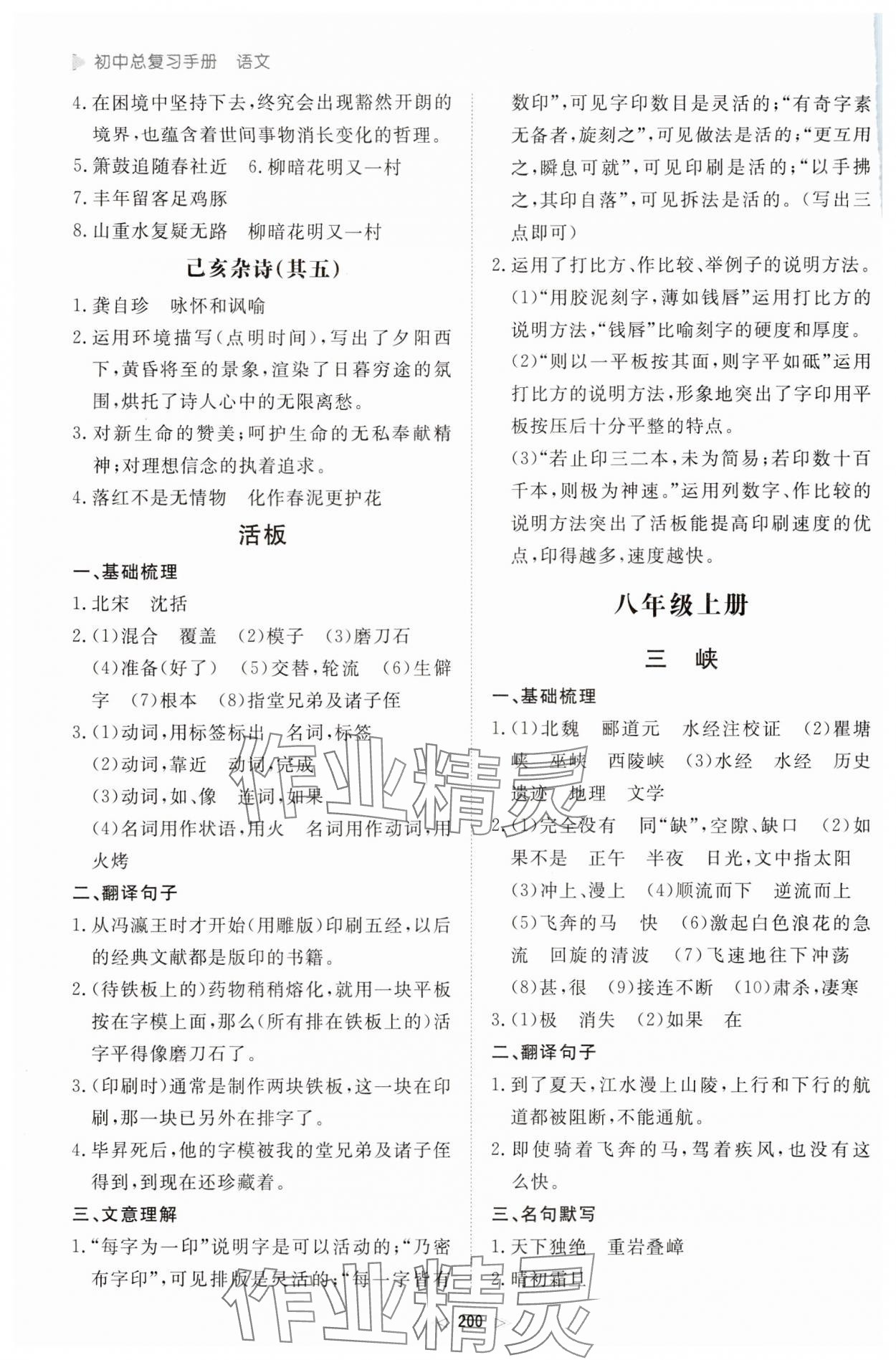 2024年初中總復習手冊新世紀出版社語文 第6頁