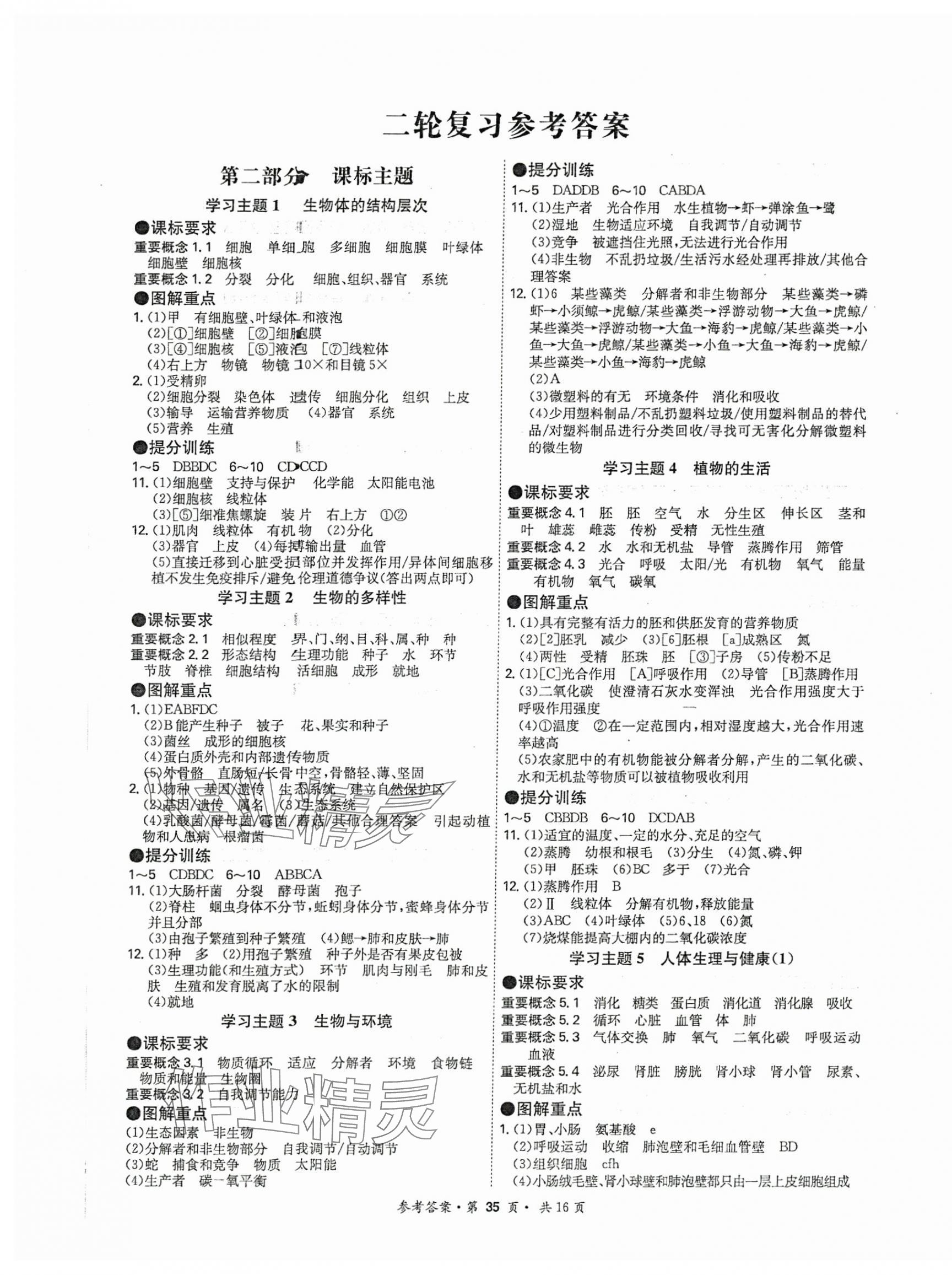 2025年翰庭學霸生物廣東專版 第11頁