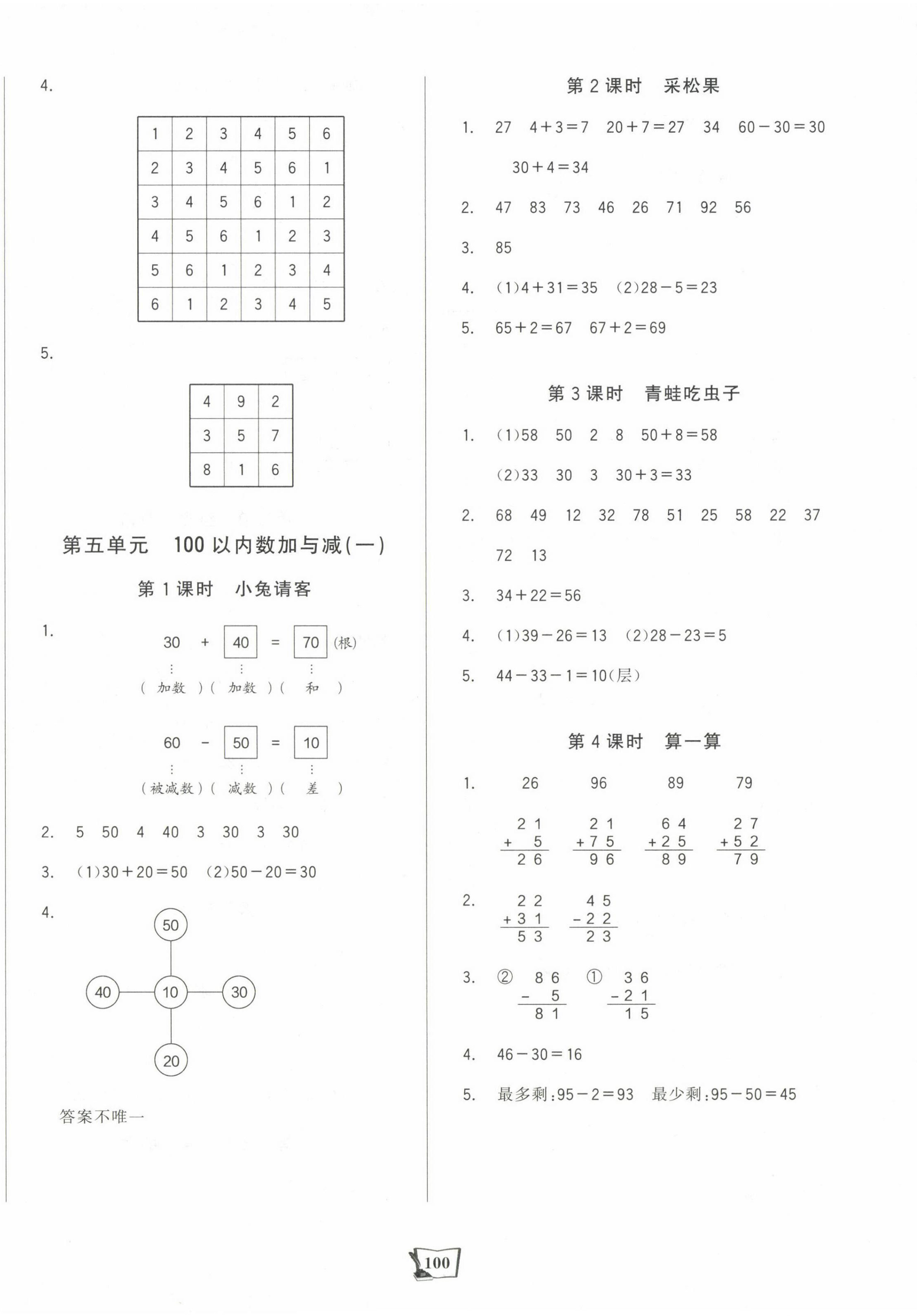 2025年世紀(jì)金榜金榜小博士一年級數(shù)學(xué)下冊北師大版 第8頁