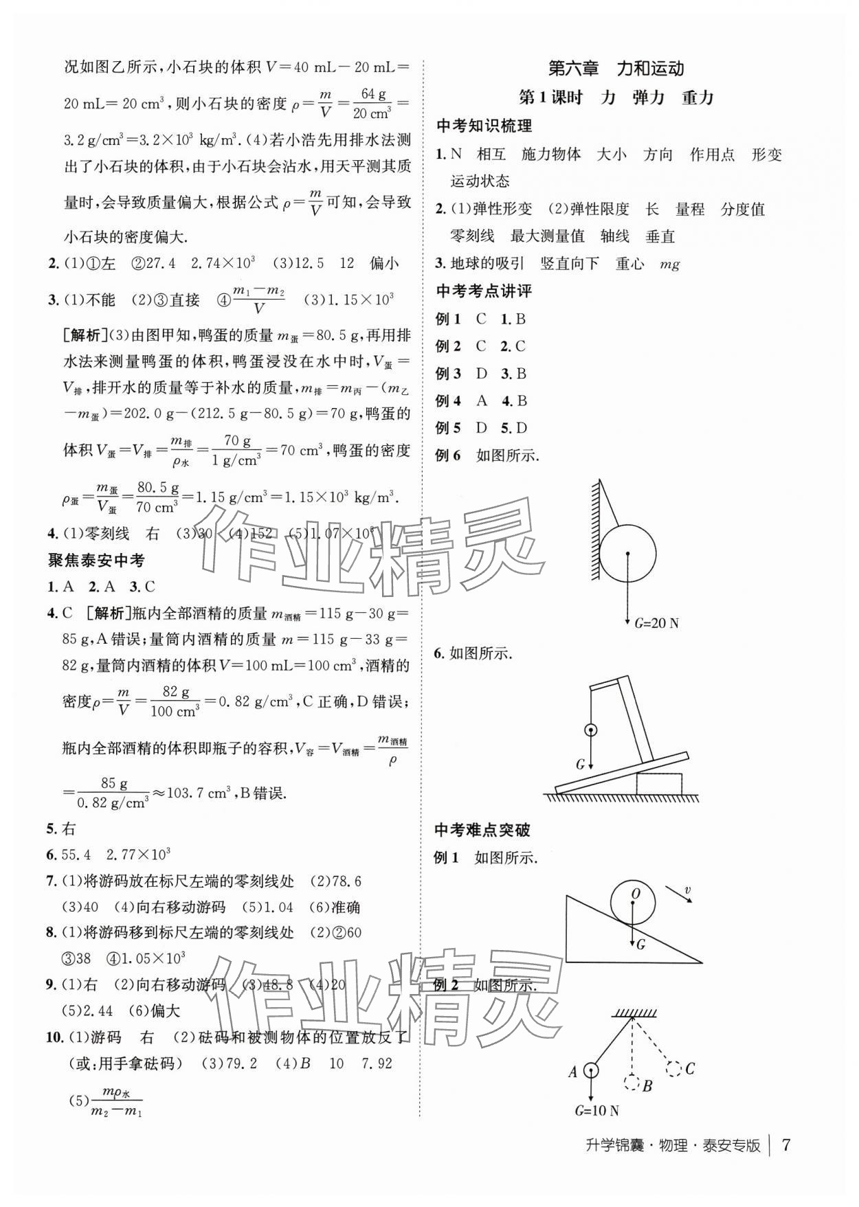 2024年升学锦囊物理泰安专版 第7页