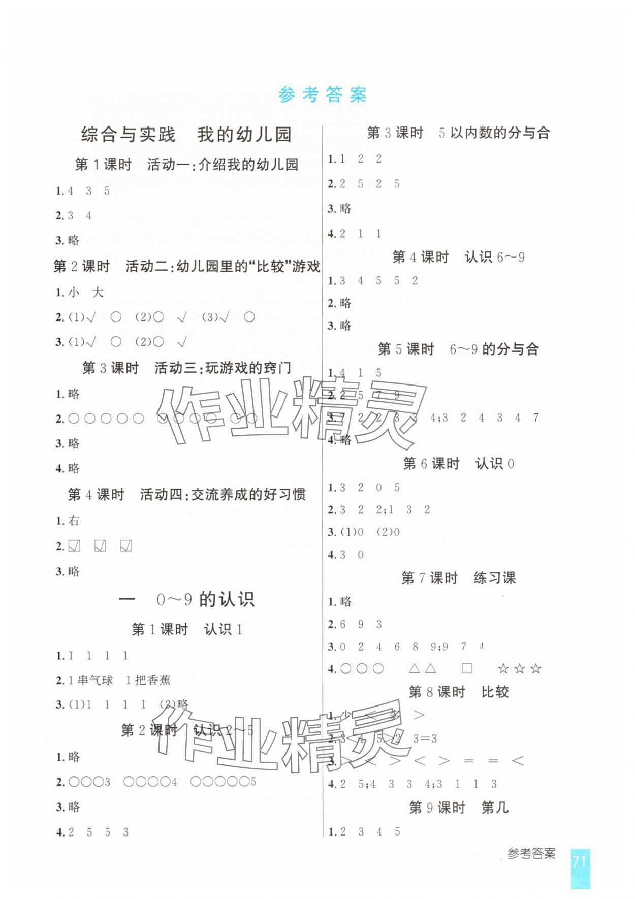2025年1日1练口算题卡一年级上册西师大版 第1页