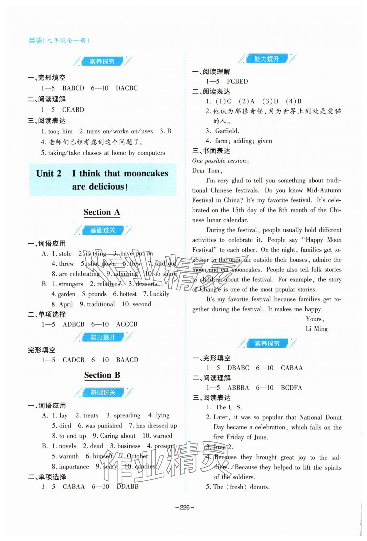 2025年新课堂学习与探究九年级英语全一册人教版 第2页