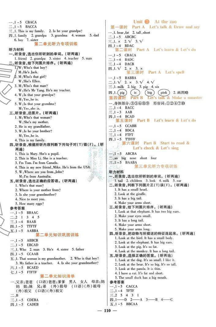 2024年名校課堂內(nèi)外三年級(jí)英語(yǔ)下冊(cè)人教版 第2頁(yè)