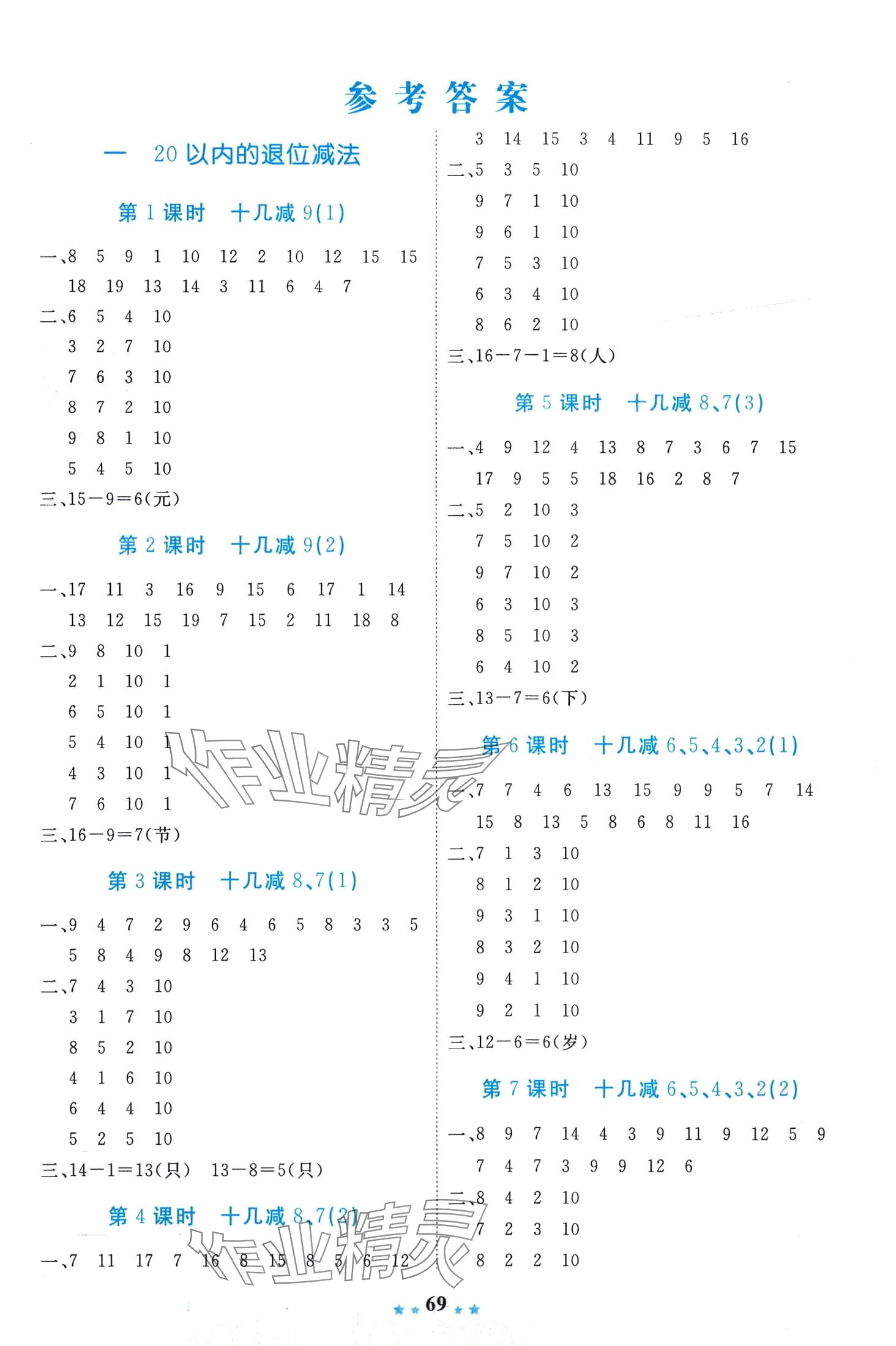 2024年計(jì)算能手好成績(jī)1加1一年級(jí)數(shù)學(xué)下冊(cè)蘇教版 第1頁(yè)