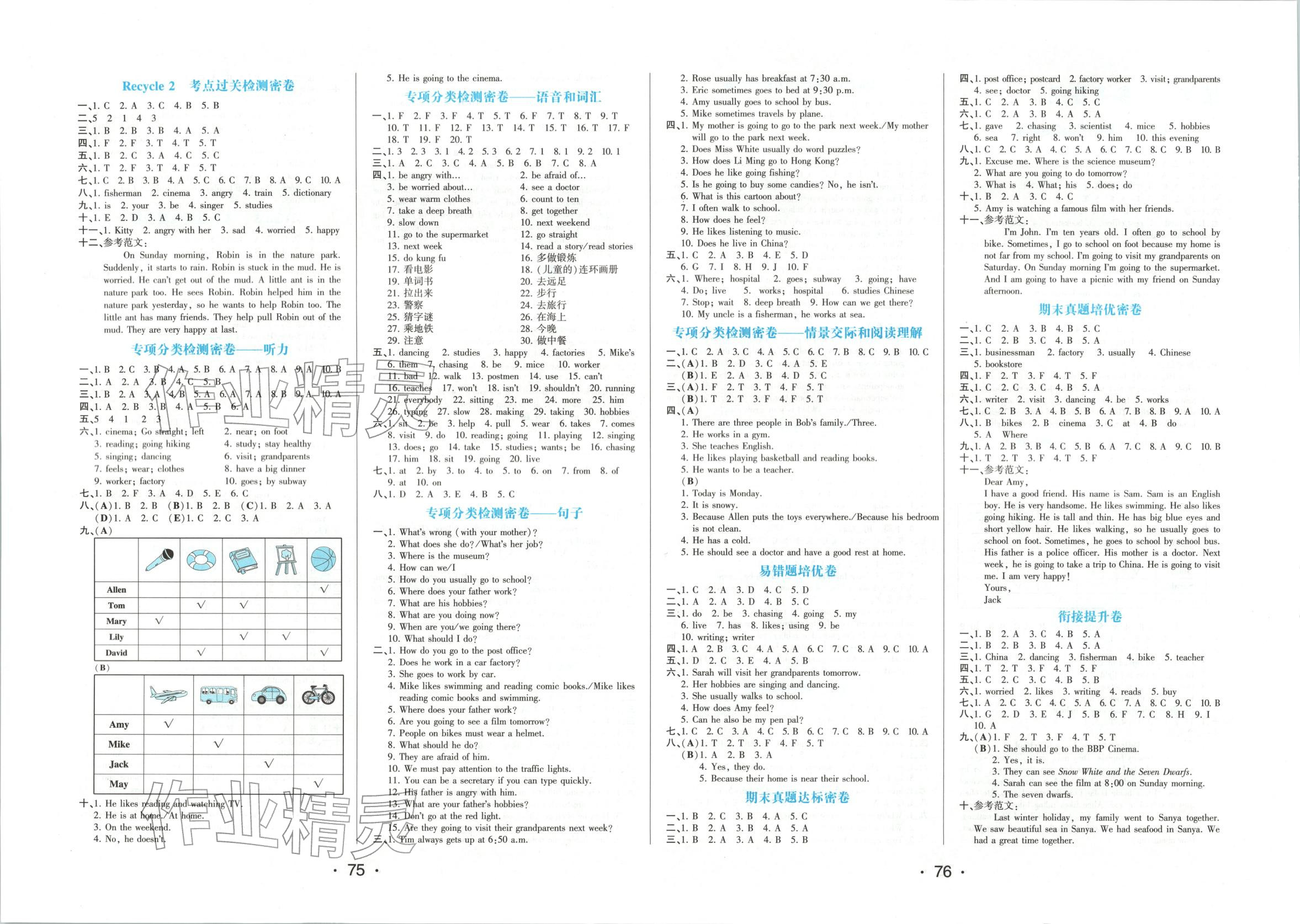 2025年黄冈100分尖子生密卷六年级英语上册人教版&nbsp;第2页