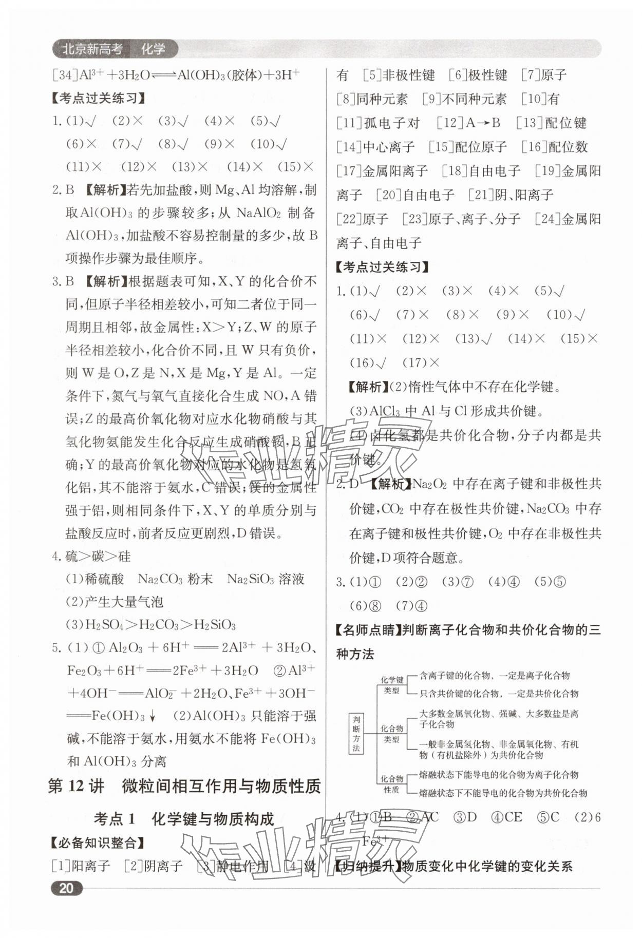 2025年北京新高考高中化學 第20頁