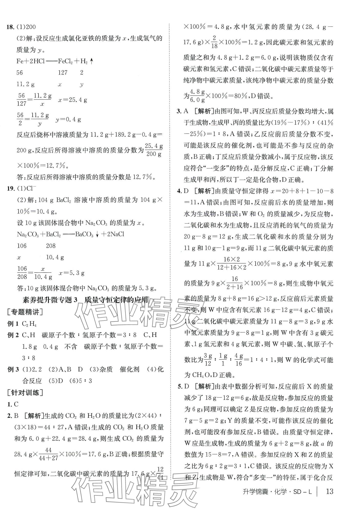 2024年升學(xué)錦囊化學(xué)中考魯教版山東專版 第13頁