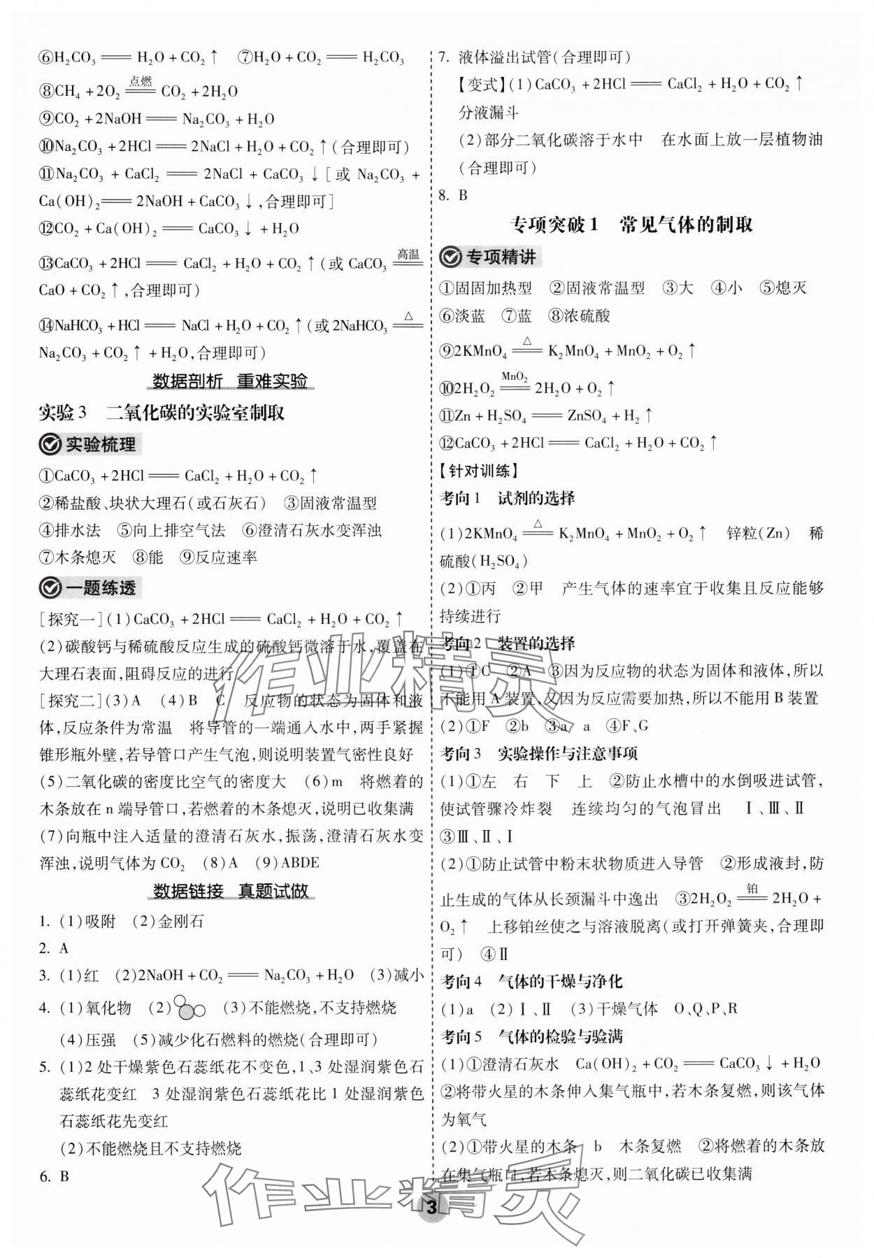 2025年中考大數(shù)據(jù)化學(xué)中考河北專版&nbsp;參考答案第3頁(yè)