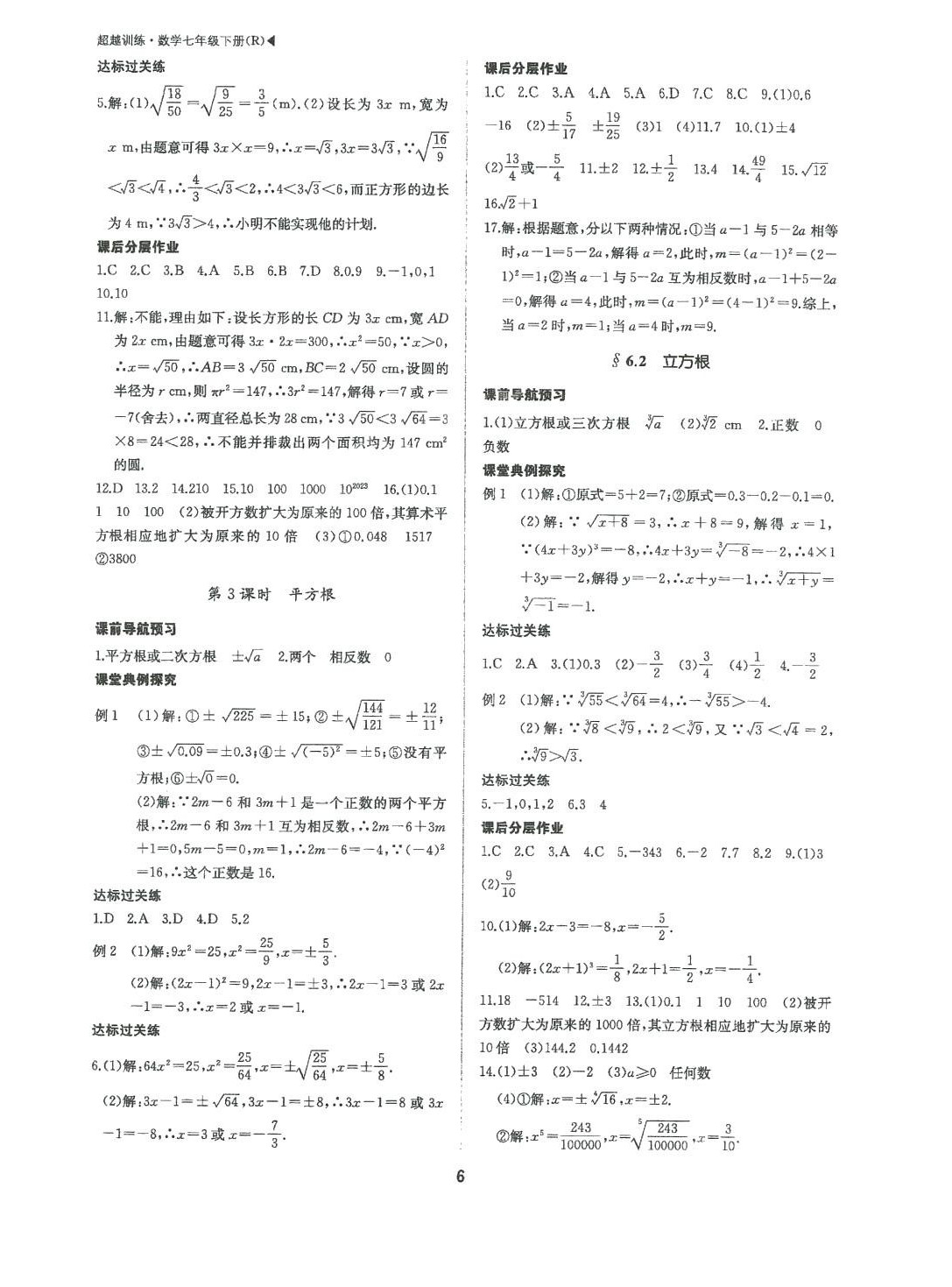 2024年超越訓(xùn)練七年級(jí)數(shù)學(xué)下冊(cè)人教版 第6頁