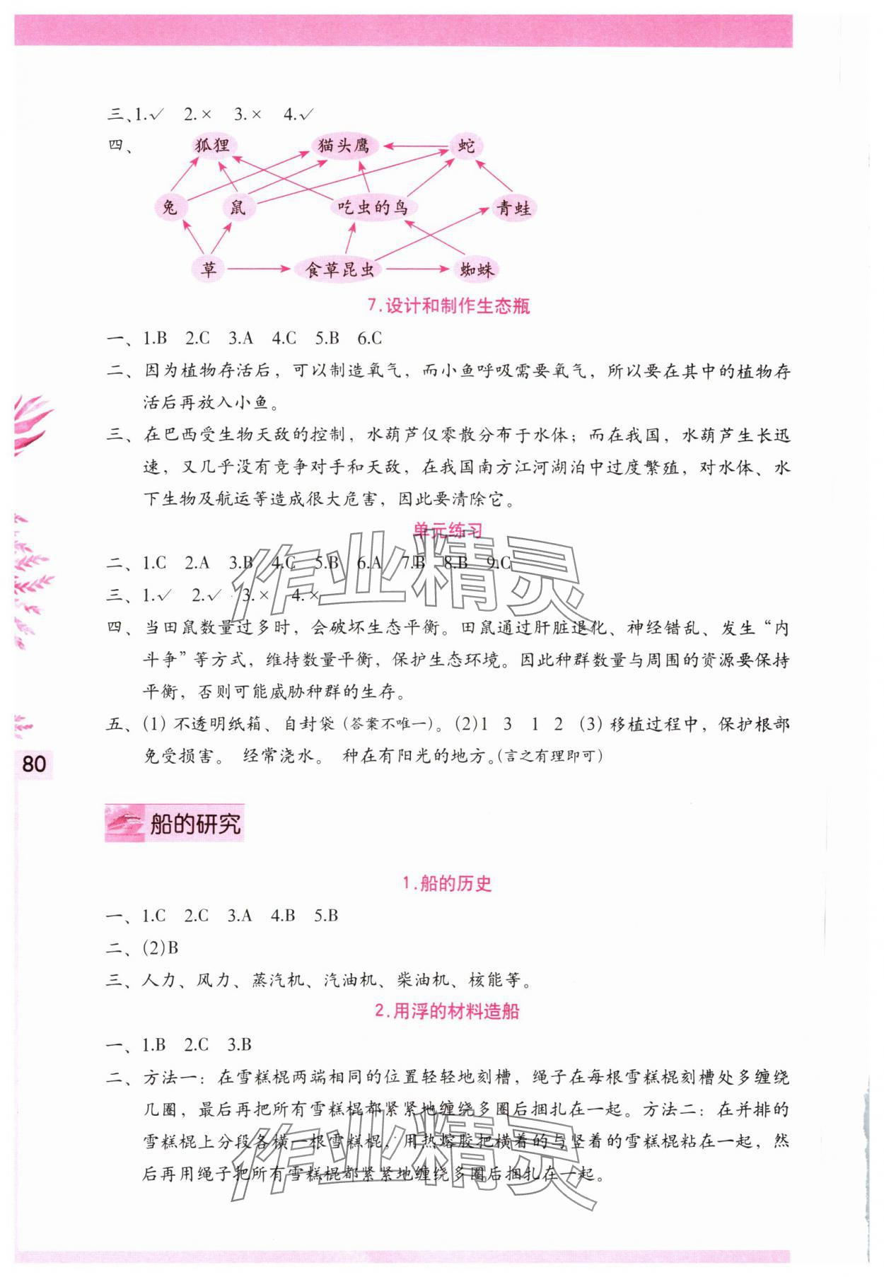 2024年学习与巩固五年级科学下册教科版 第2页