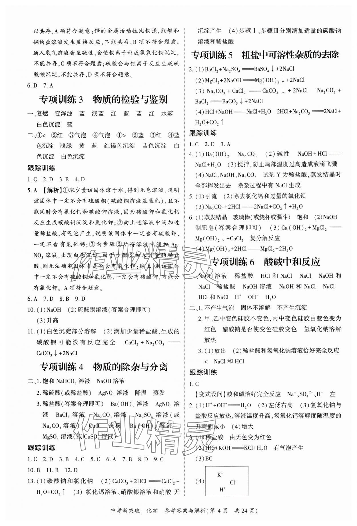 2025年宏閱文化中考新突破化學廣西專版&nbsp;第4頁