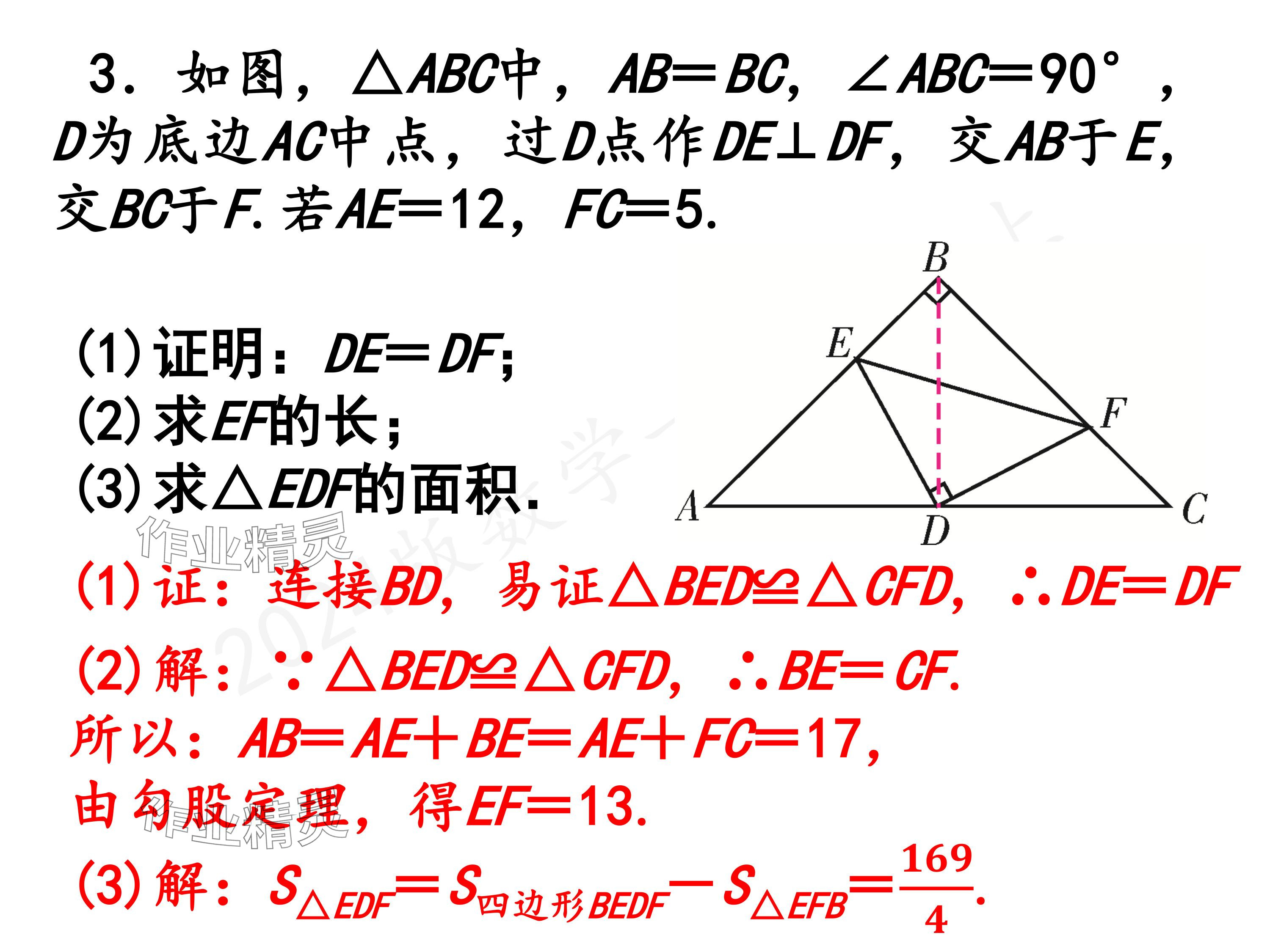 2024年一本通武漢出版社八年級(jí)數(shù)學(xué)上冊(cè)北師大版精簡(jiǎn)版 參考答案第46頁(yè)