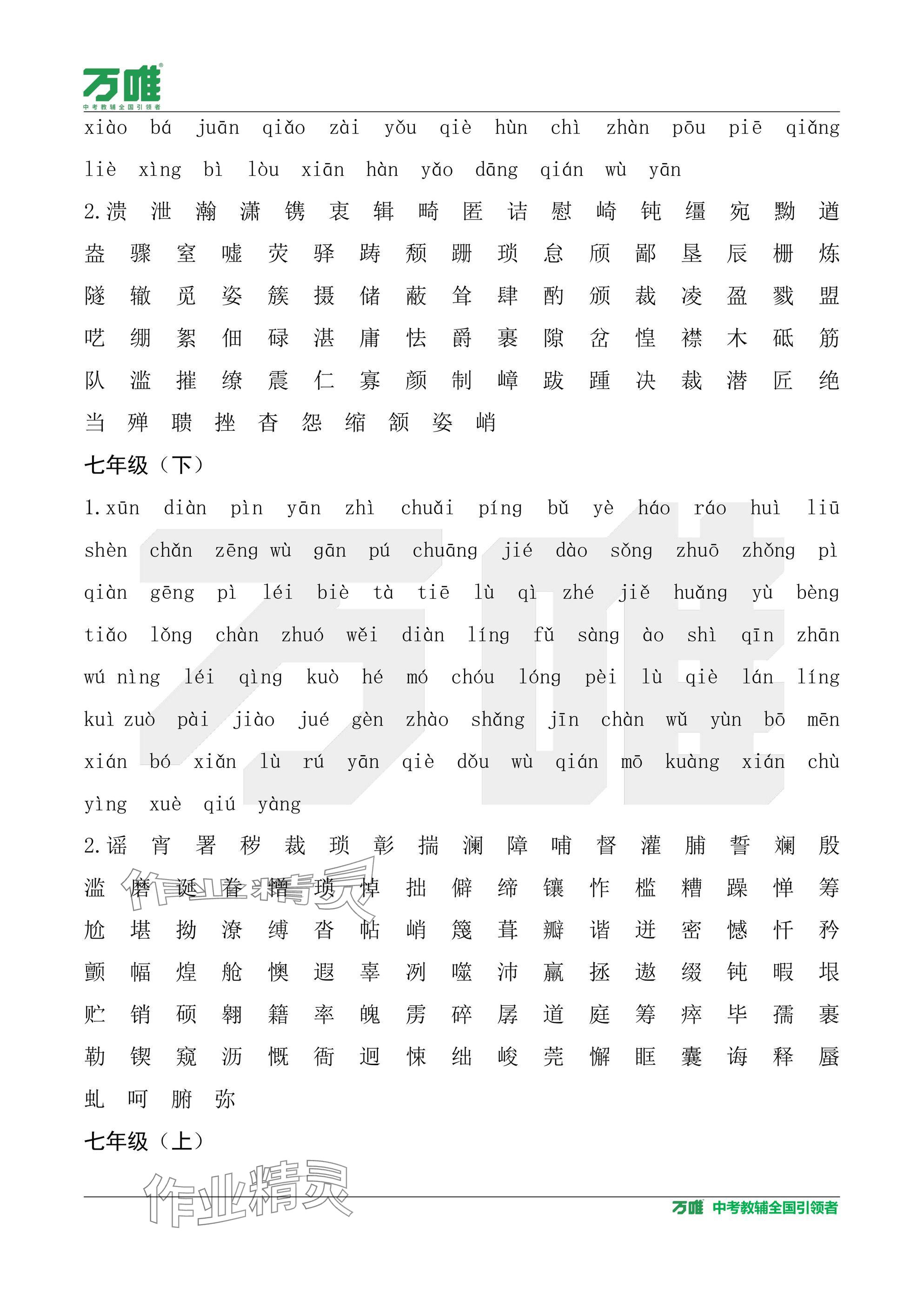 2025年中考面對(duì)面語(yǔ)文陜西專版 參考答案第21頁(yè)