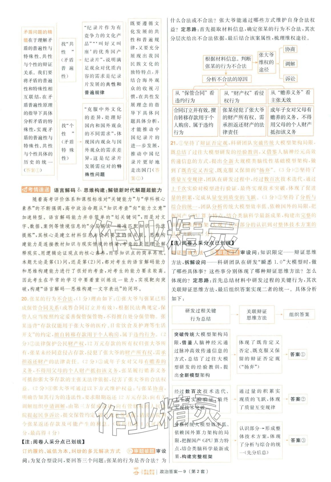 2026年金考卷特快專遞高中道德與法治&nbsp;第9頁