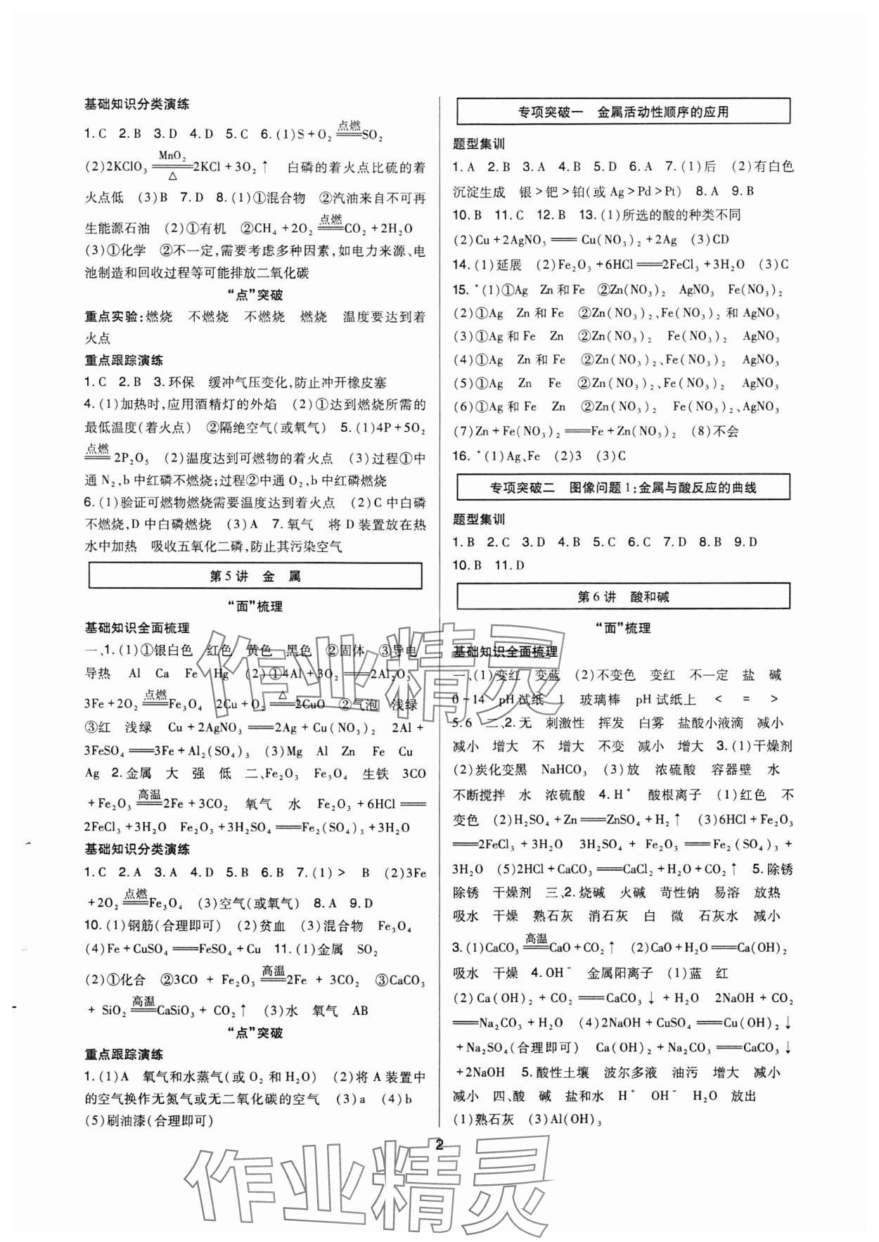 2025年高分突破中考总复习方案化学重庆专版 第2页