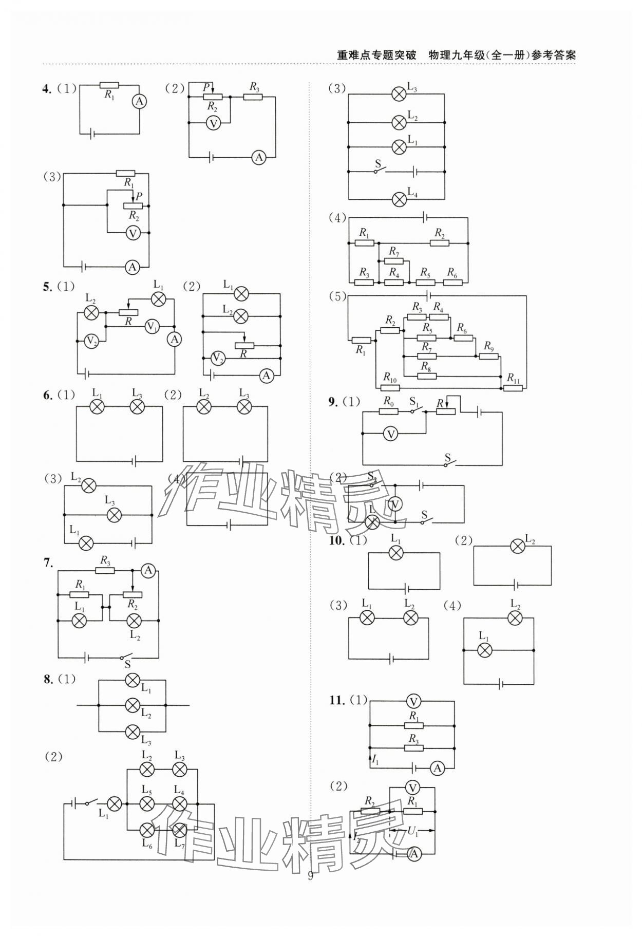 2024年重难点专题突破九年级物理全一册教科版&nbsp;第9页