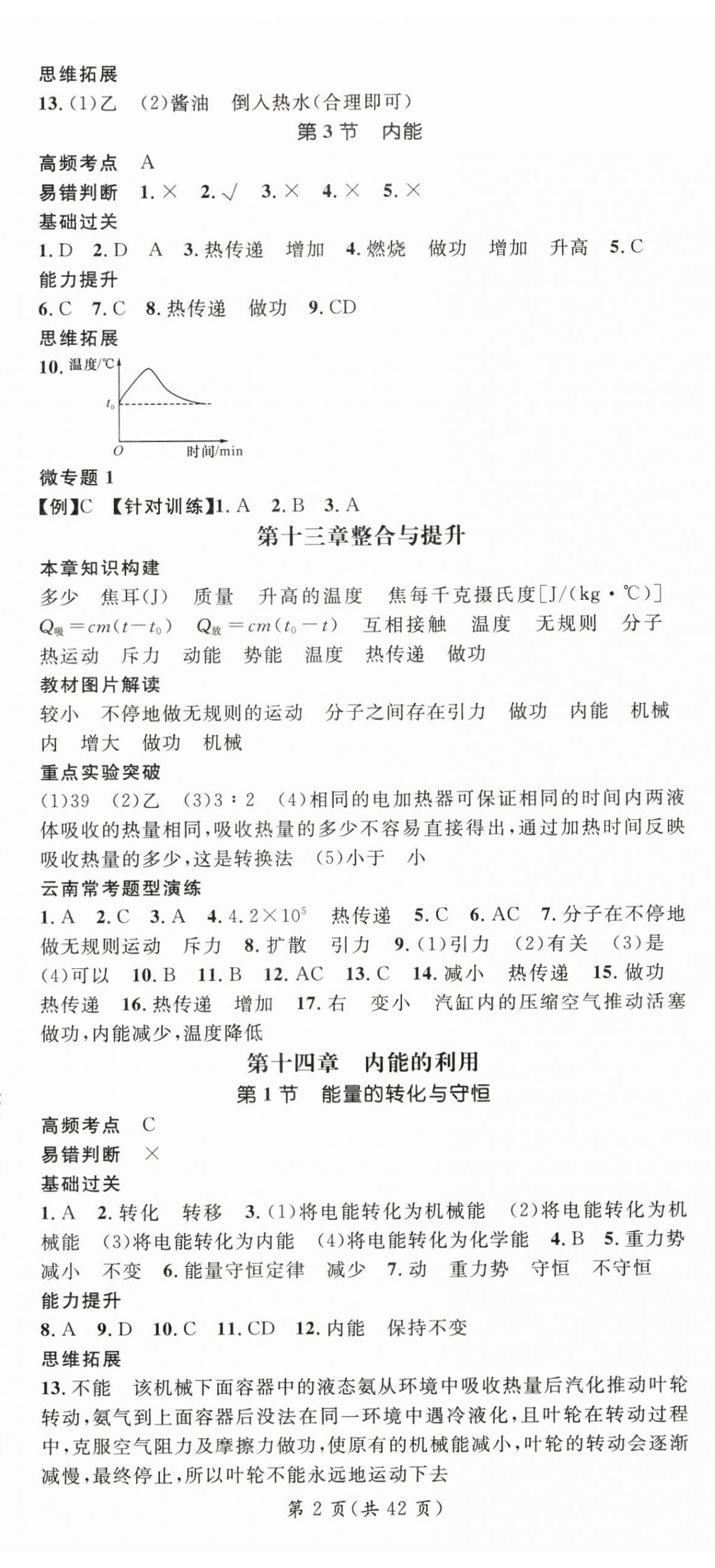2025年名師測控九年級物理全一冊人教版云南專版 第2頁