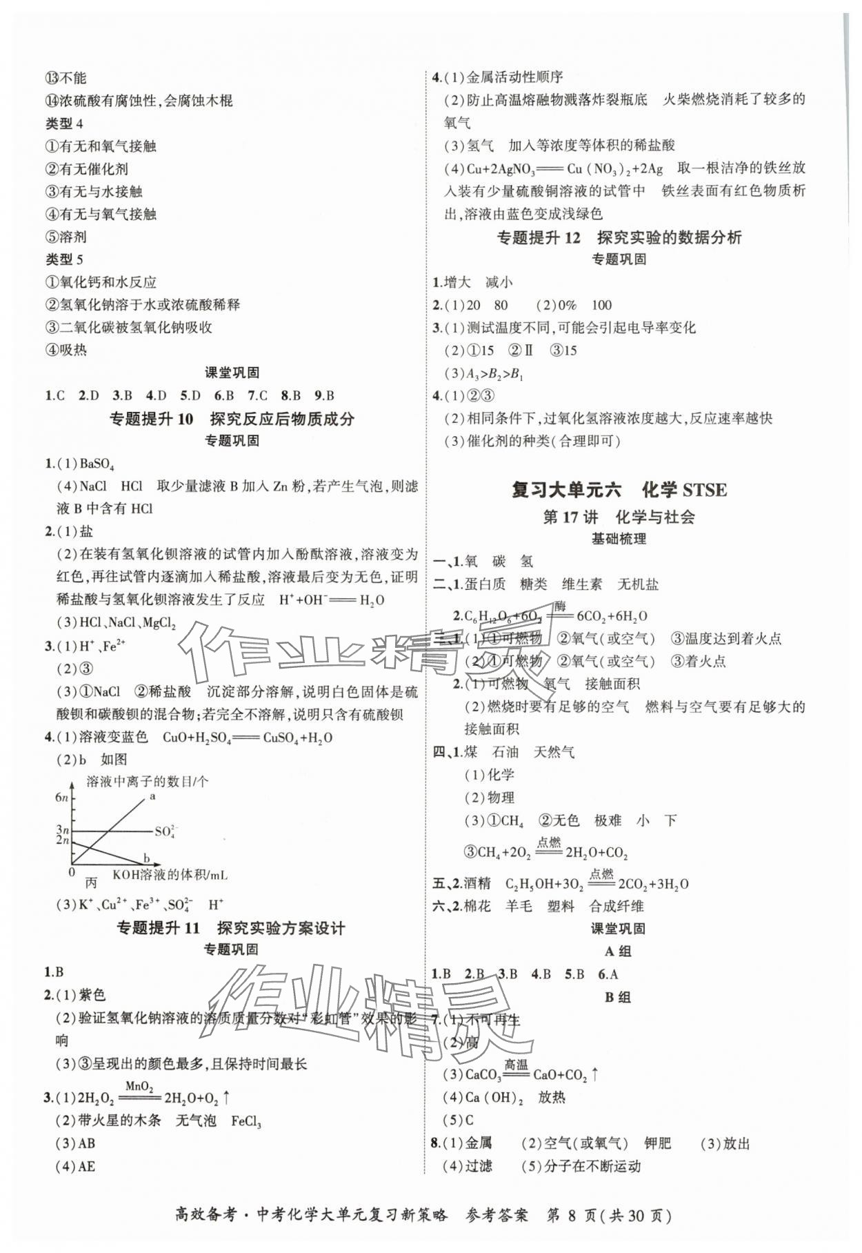2025年中考新動向化學(xué)廣東專版 參考答案第8頁