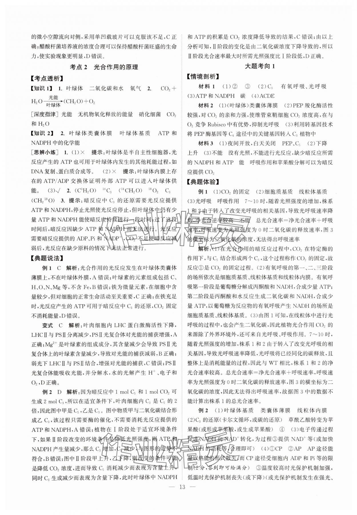 2025年南方凤凰台5A新考案生物江苏专版&nbsp;第13页