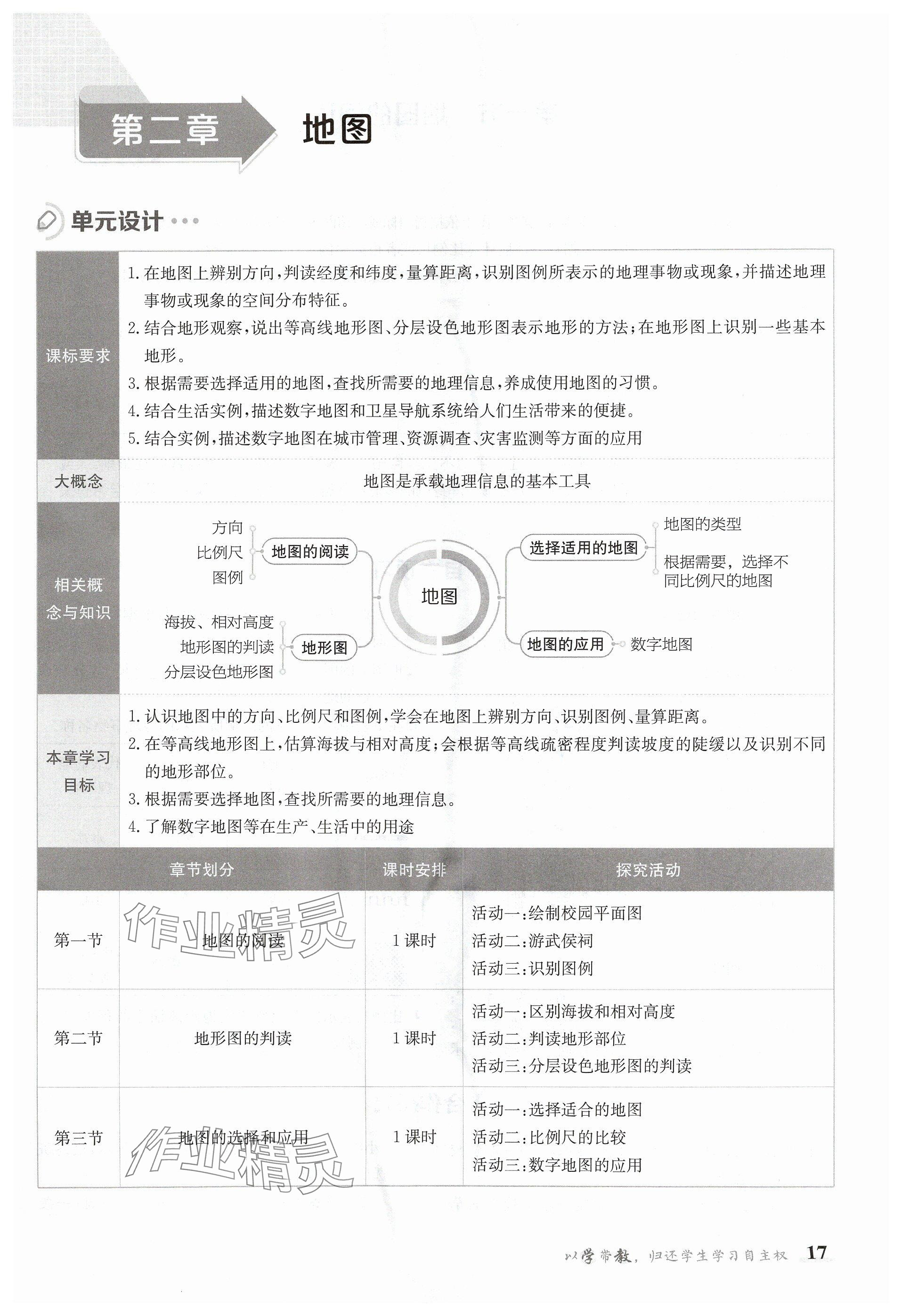 2024年金太陽(yáng)導(dǎo)學(xué)案七年級(jí)地理上冊(cè)人教版 參考答案第17頁(yè)