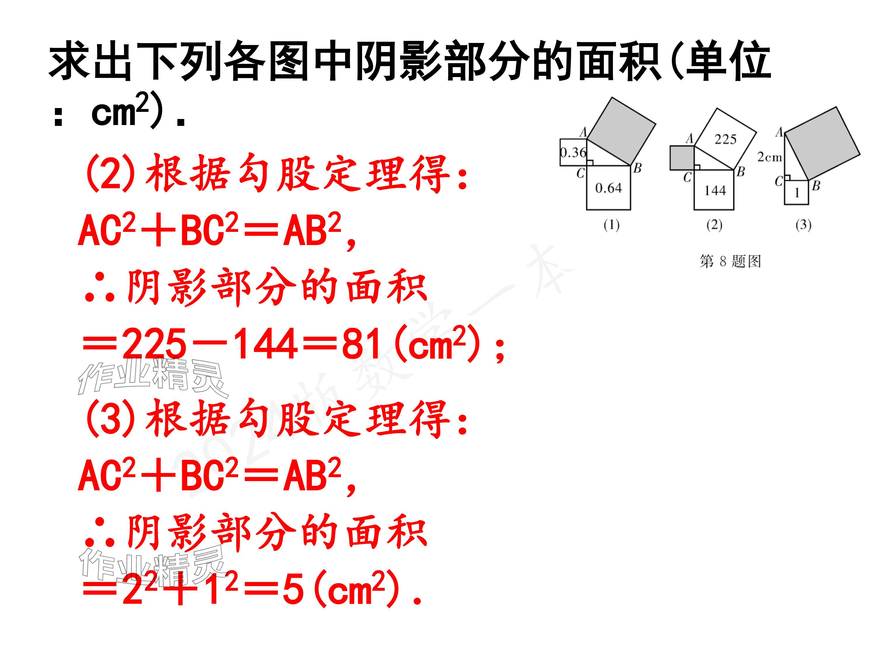 2024年一本通武漢出版社八年級數(shù)學(xué)上冊北師大版精簡版 參考答案第5頁