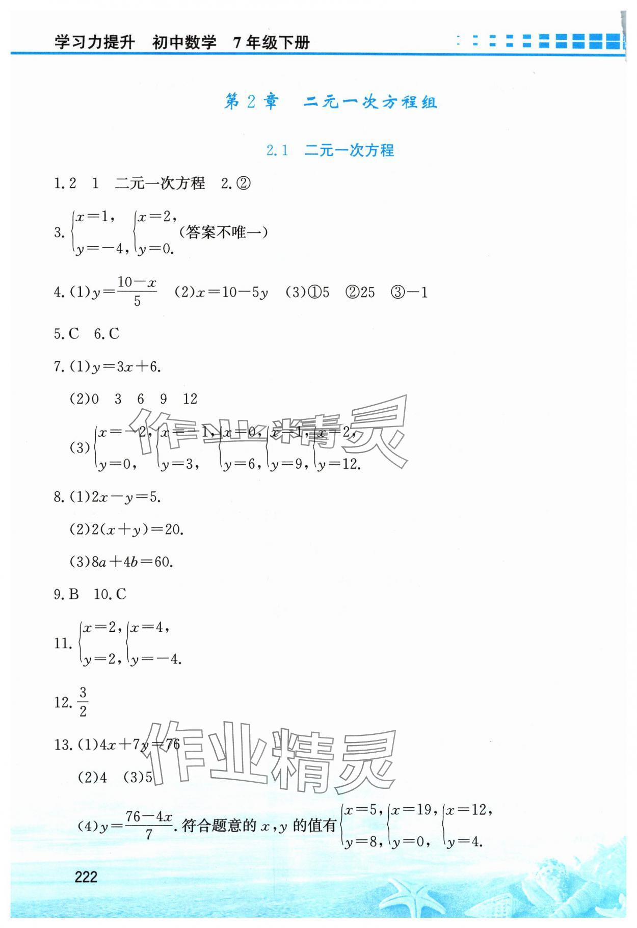 2024年學(xué)習(xí)力提升七年級(jí)數(shù)學(xué)下冊(cè)浙教版 第6頁(yè)