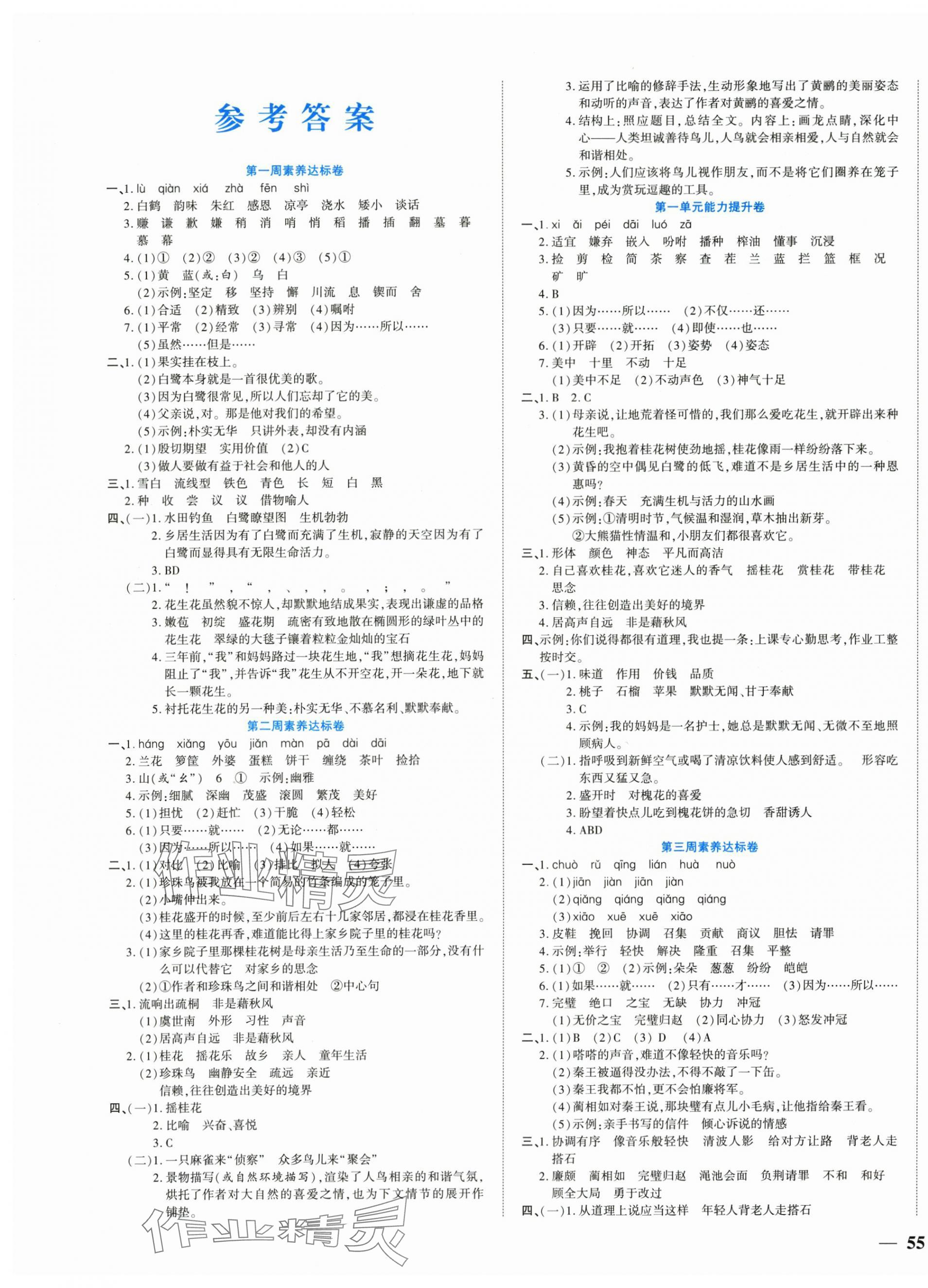 2025年状元大考卷天津科学技术出版社五年级语文上册人教版 第1页