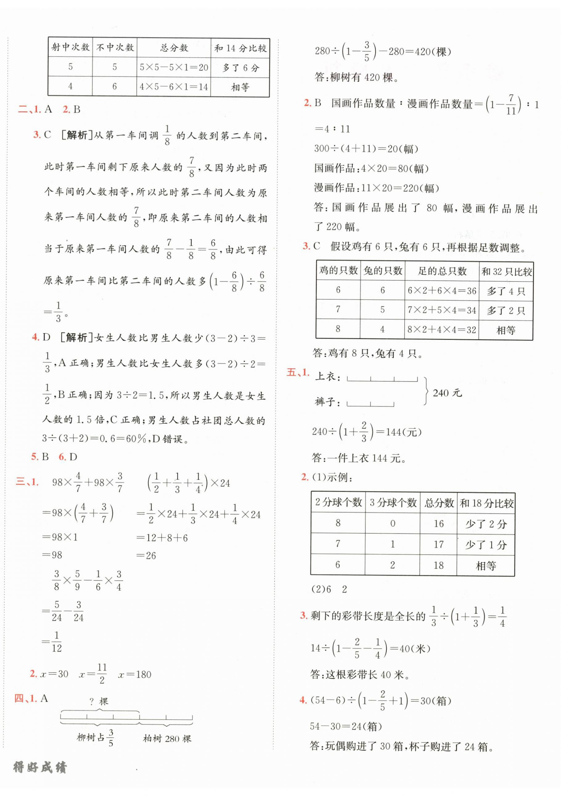 2026年神龙牛皮卷海淀考王六年级数学下册苏教版&nbsp;第4页