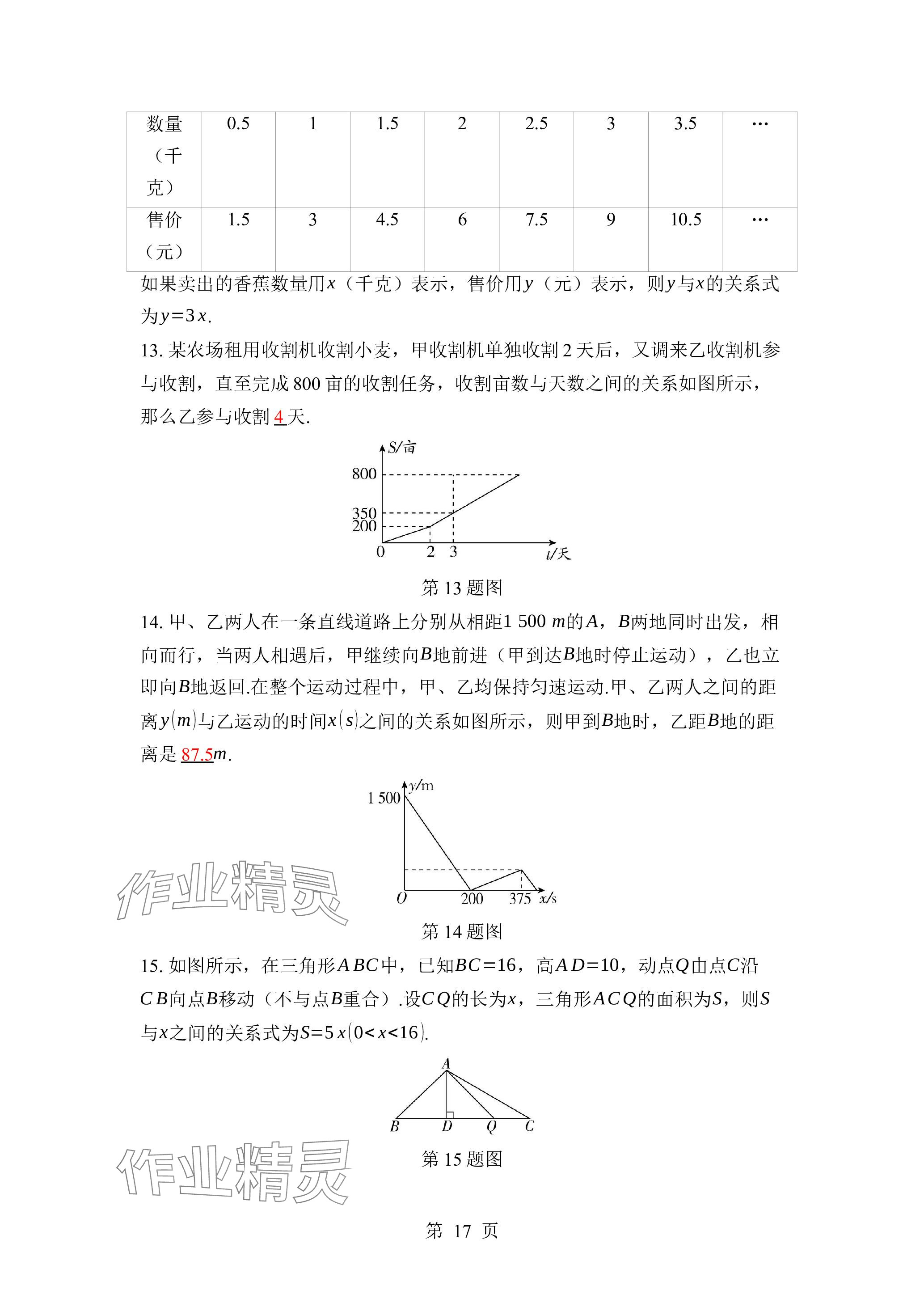 2024年廣東名師講練通七年級數學下冊北師大版深圳專版 參考答案第17頁