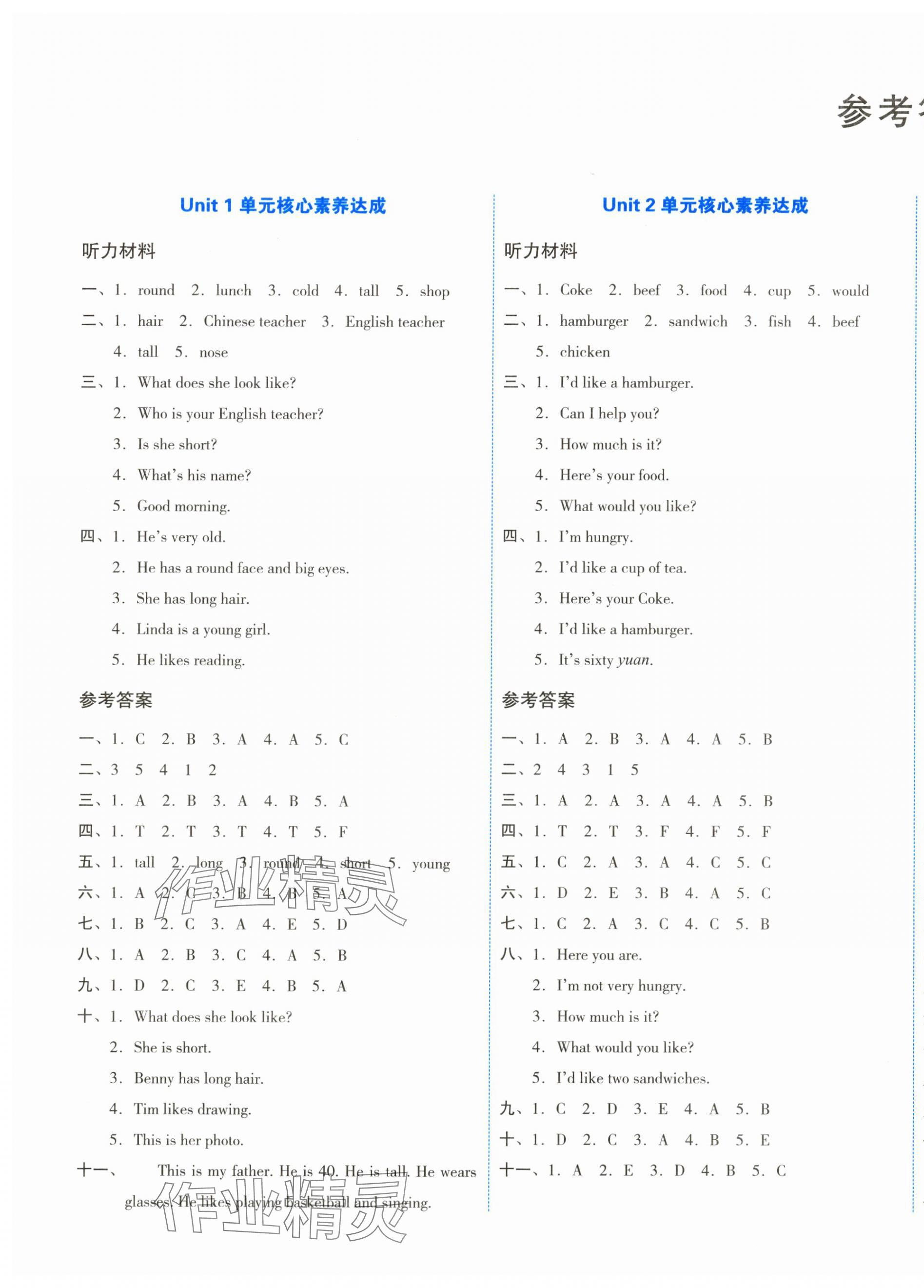 2024年學(xué)科素養(yǎng)與能力提升五年級(jí)英語上冊(cè)湘少版 第1頁