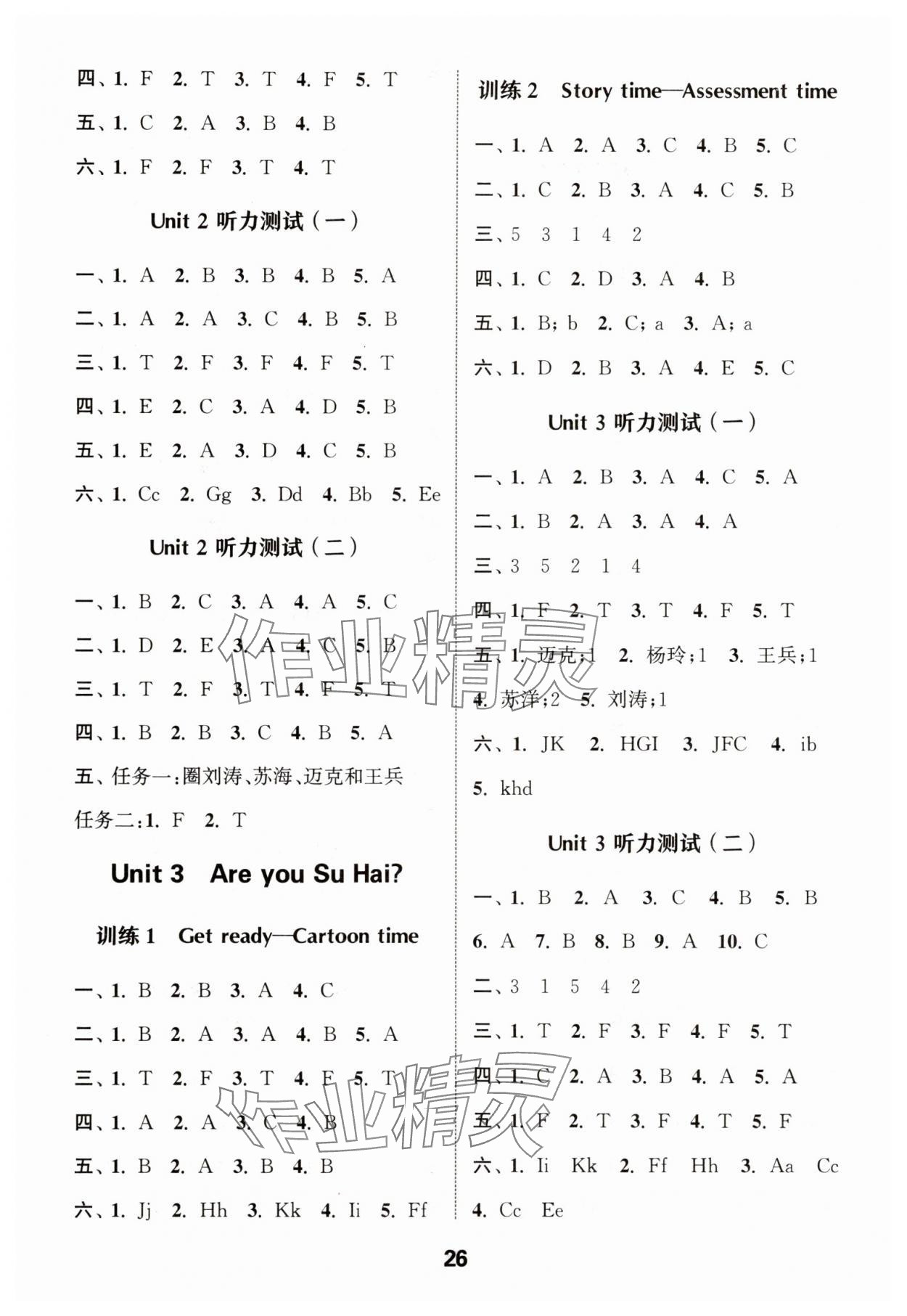 2025年通城學(xué)典小學(xué)英語聽力能手三年級上冊譯林版 第2頁