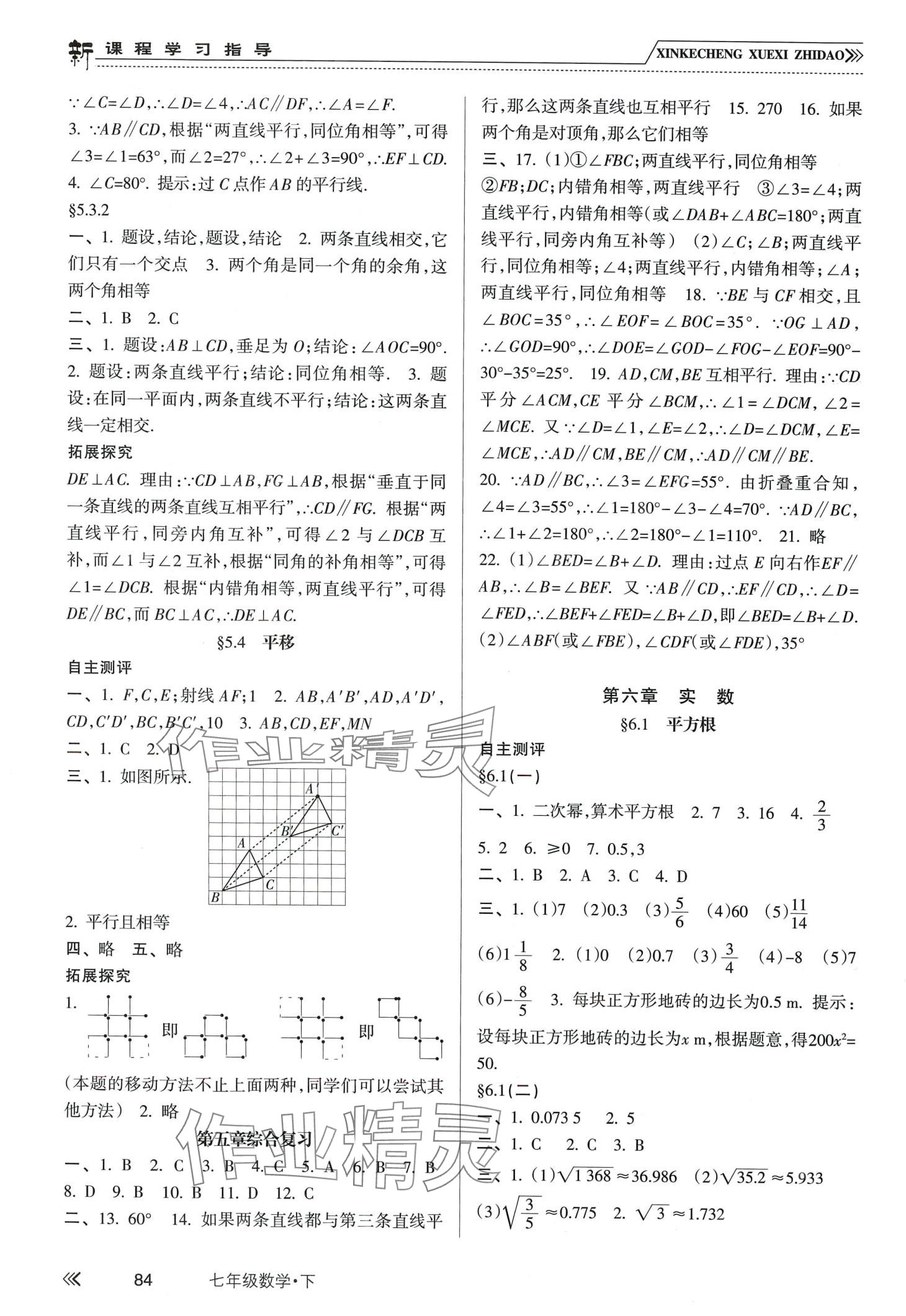 2024年新课程学习指导南方出版社七年级数学下册人教版 第2页