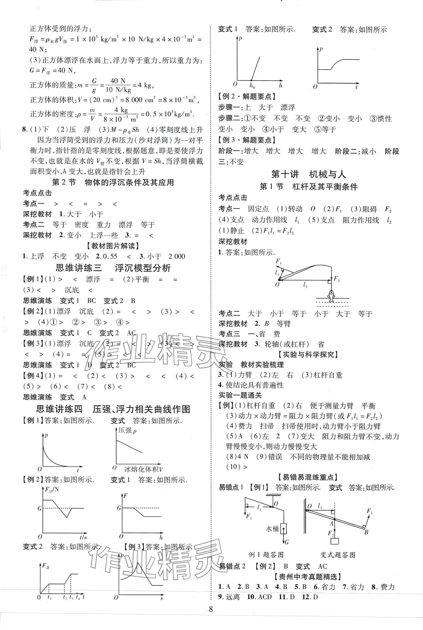 2024年中考必備云南美術出版社物理中考貴州專版 第8頁