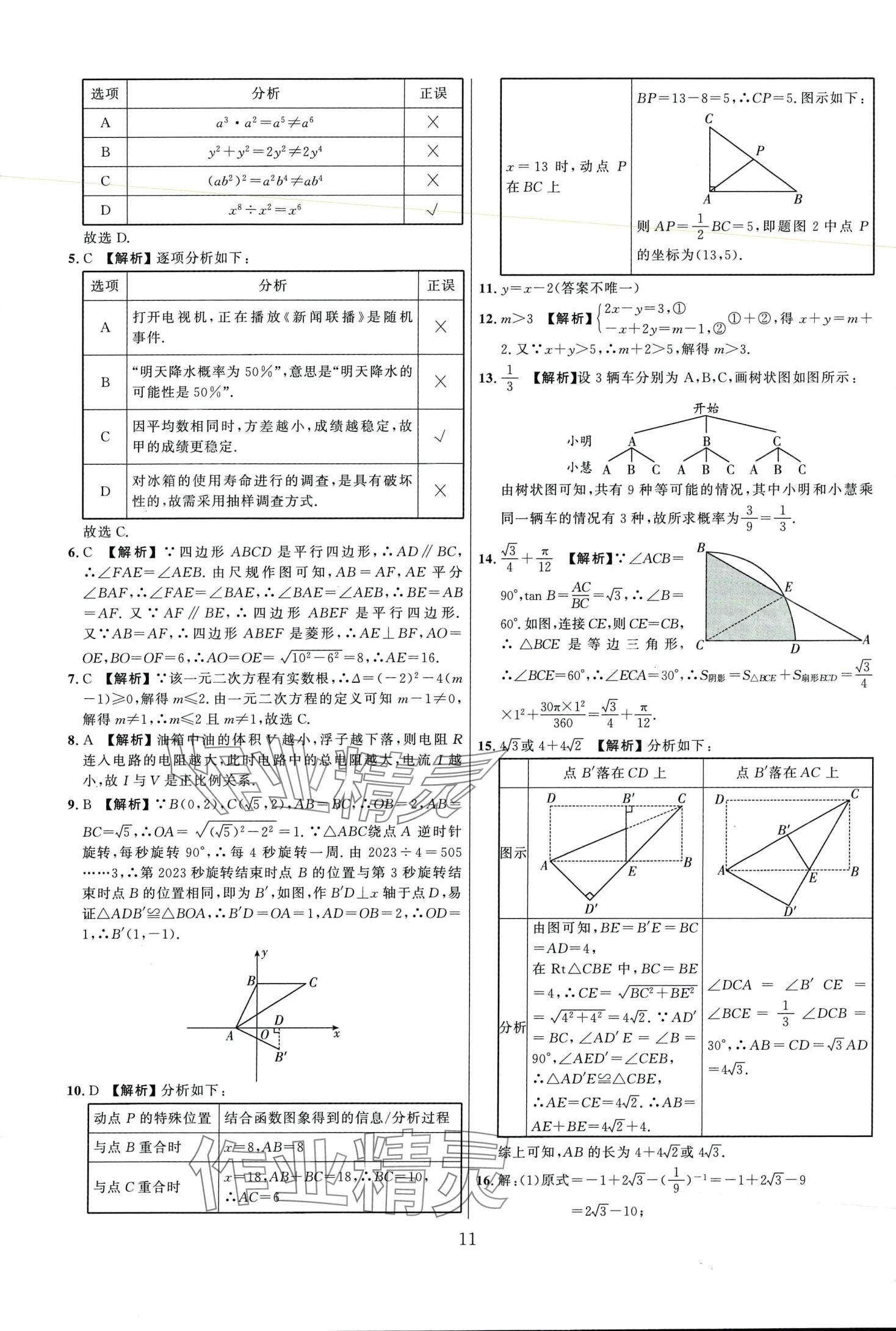 2024年金榜名題期末巔峰卷數(shù)學 第11頁