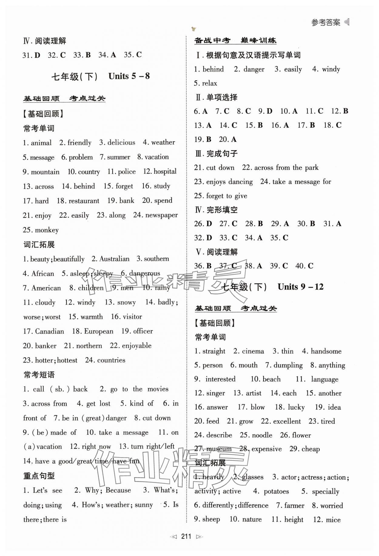 2024年初中總復(fù)習(xí)手冊新世紀(jì)出版社英語 第3頁