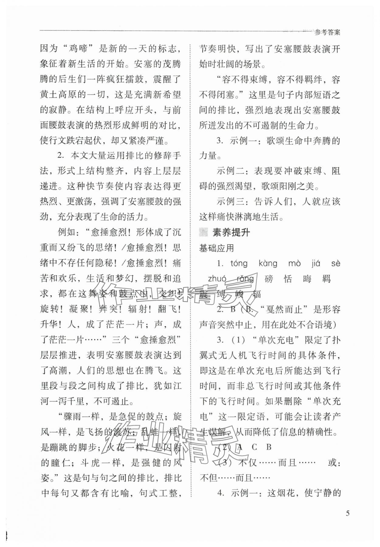 2025年新课程问题解决导学方案八年级语文下册人教版 第5页